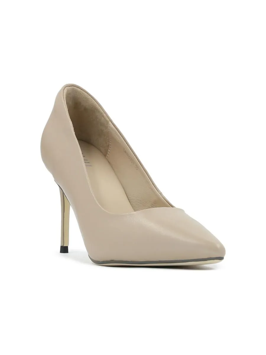 SHU WOMEN  CELEB HEELS 3.5" IN MILAN - MATTE NUDE SHU WOMEN  CELEB HEELS 3.5" IN MILAN - MATTE NUDE