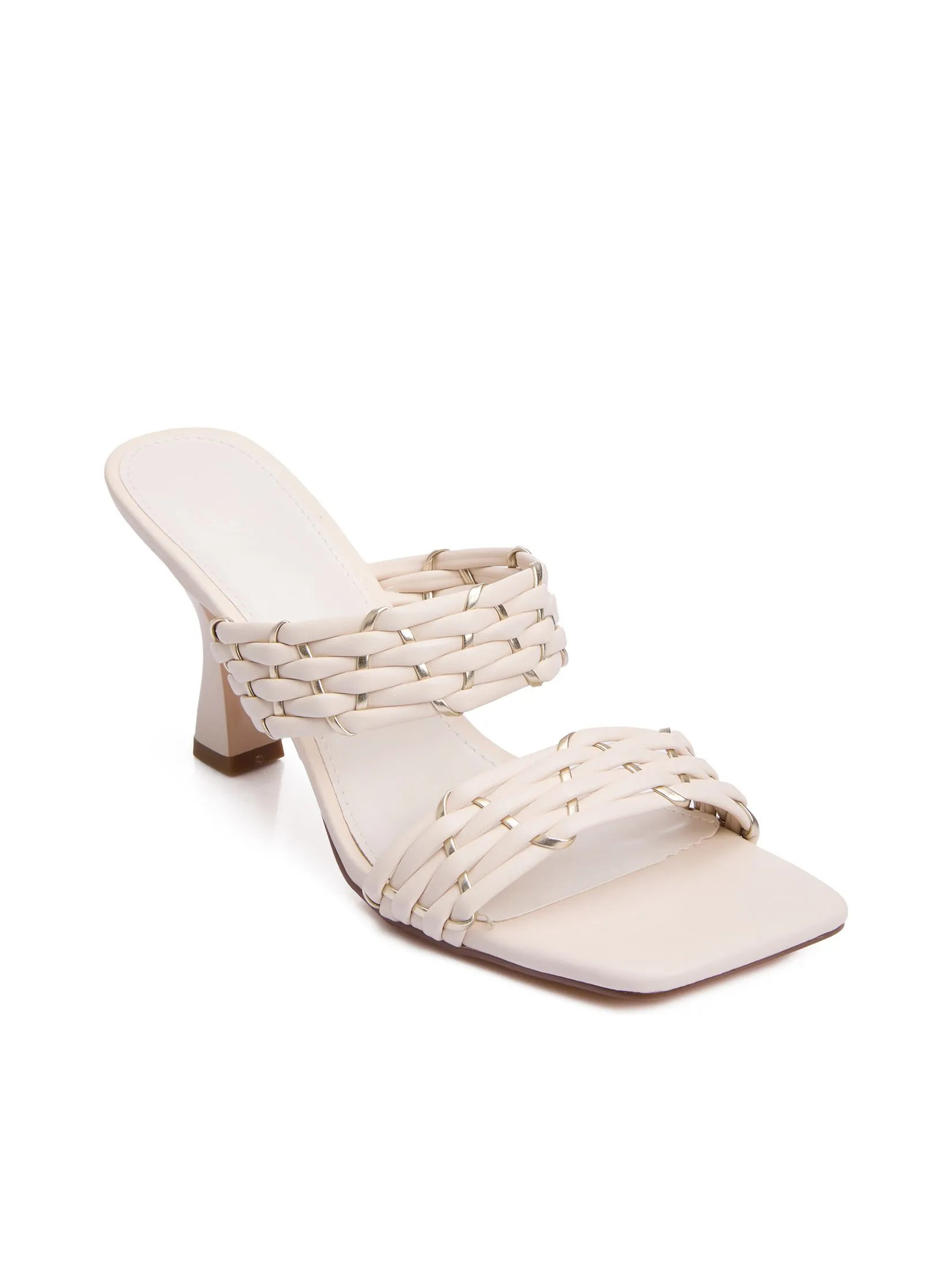 FOF Women High Heels With Woven Detail FOF Women High Heels With Woven Detail