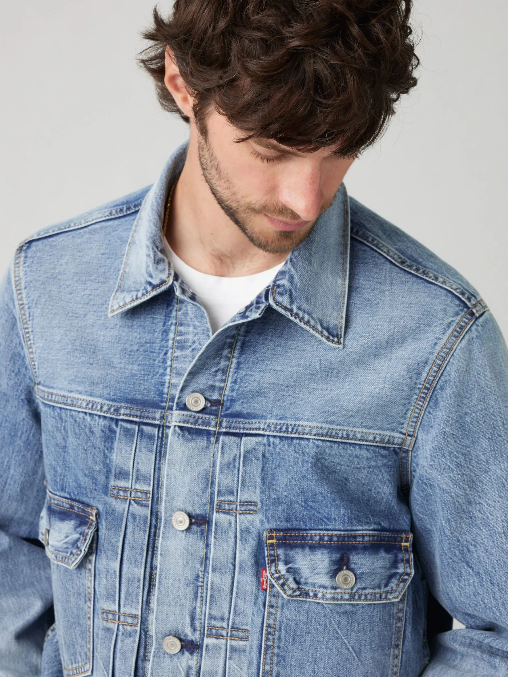 LEVI'S Men's Type II Trucker Jacket Blue LEVI'S Men's Type II Trucker Jacket Blue