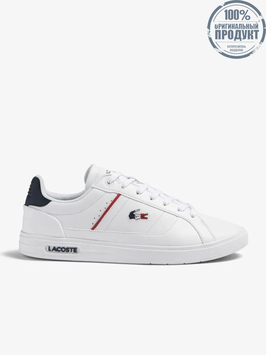 LACOSTE White Men’s Lacoste Europa Pro Leather Heel Pop Trainers LACOSTE White Men’s Lacoste Europa Pro Leather Heel Pop Trainers