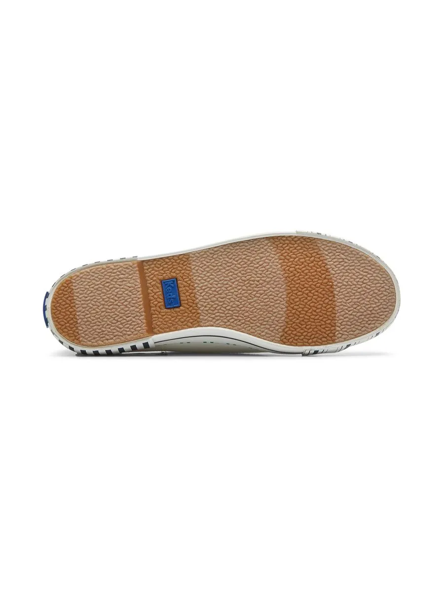 KEDS White/Navy Kickstart Tennis Stripe KEDS White/Navy Kickstart Tennis Stripe