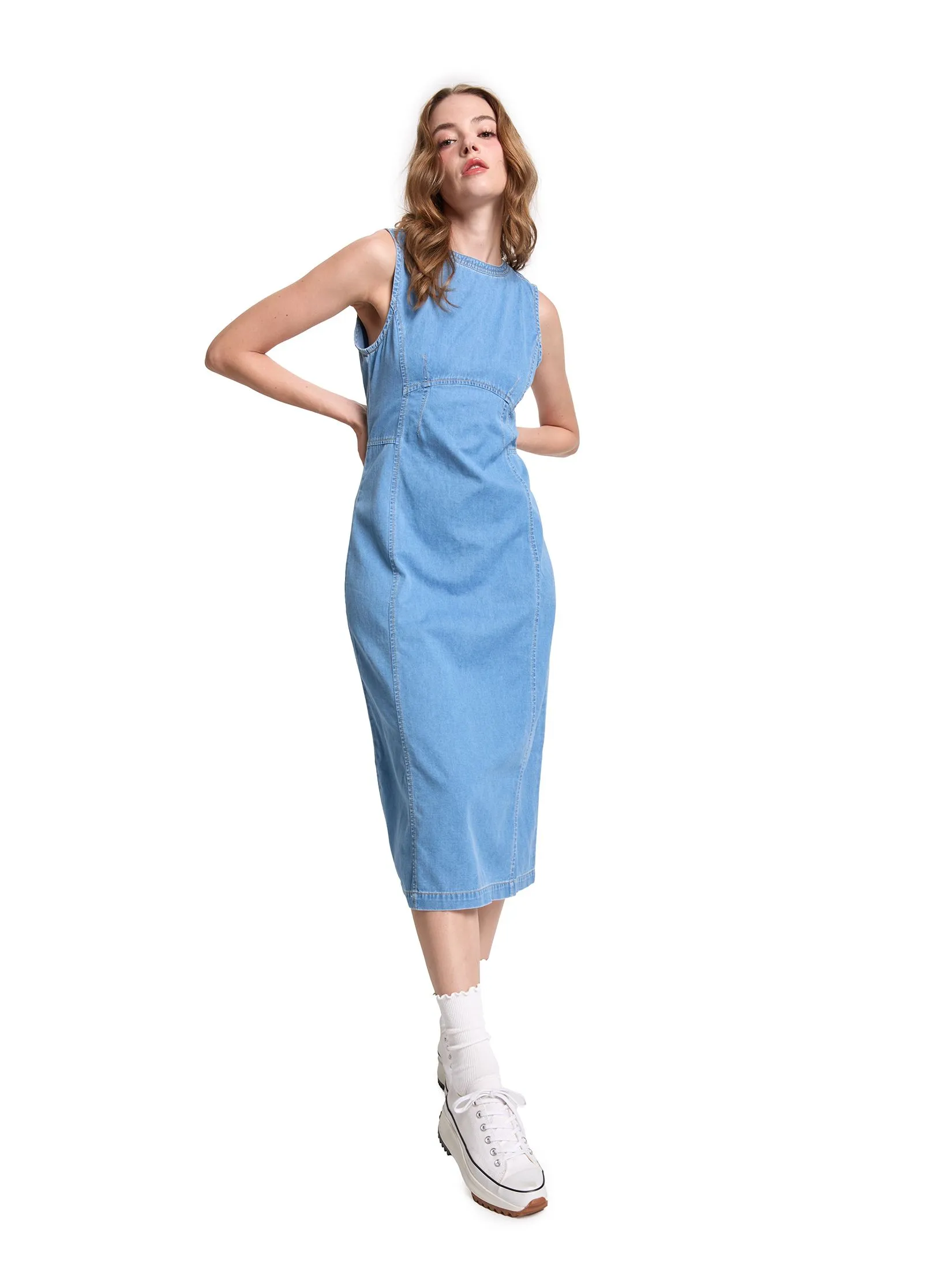 DEFRY 01 Women Dress Sleeveless 2504GDRW036 DEFRY 01 Women Dress Sleeveless 2504GDRW036