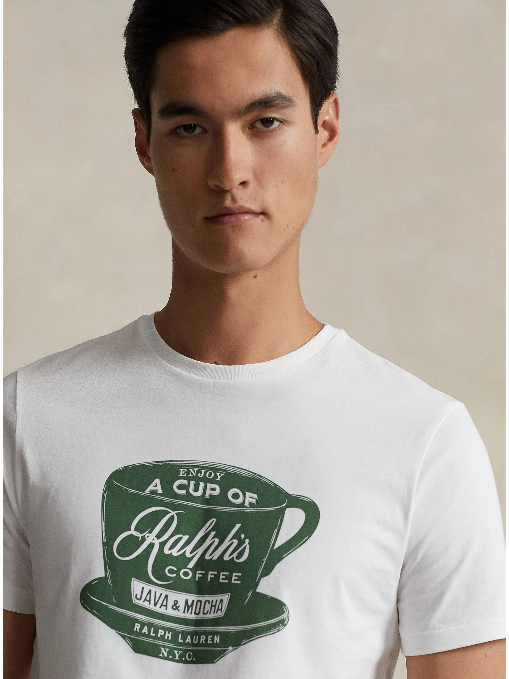 POLO RALPH LAUREN Ralph s Coffee T-Shirt Men MNPOTSH1N820851 White POLO RALPH LAUREN Ralph s Coffee T-Shirt Men MNPOTSH1N820851 White