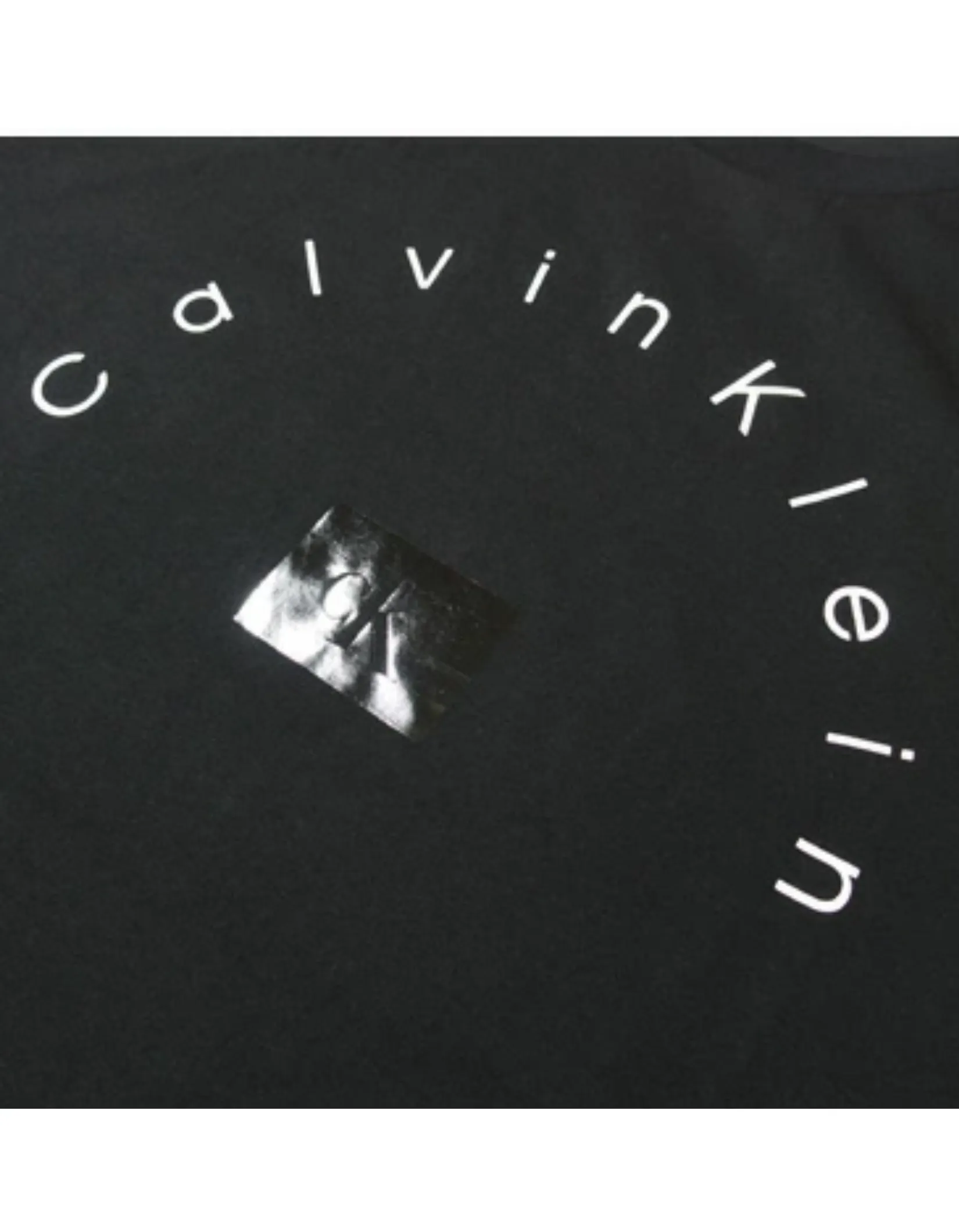 CALVIN KLEIN Men's Shine Graphic Crewneck Regular T-Shirt Black CALVIN KLEIN Men's Shine Graphic Crewneck Regular T-Shirt Black
