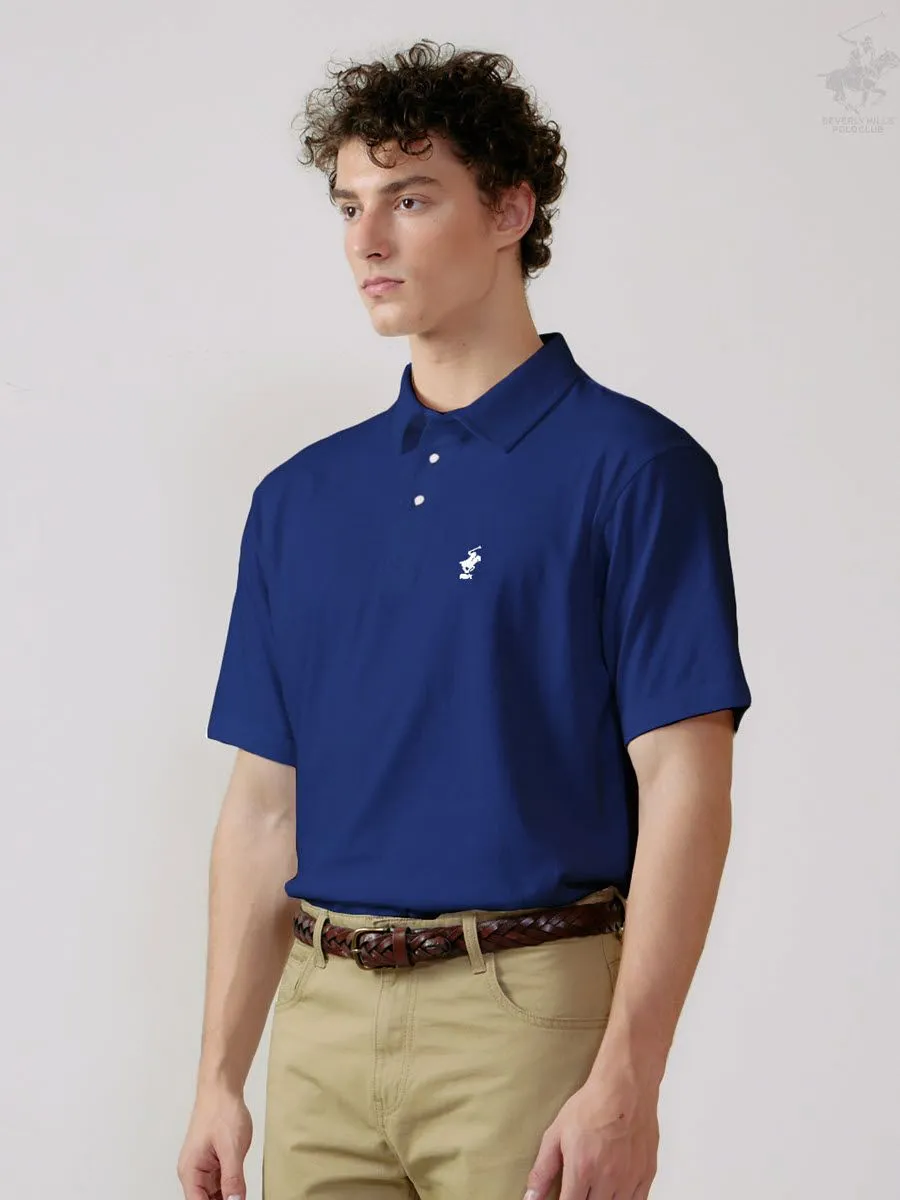 BEVERLY HILLS POLO CLUB Blue Men Polo Shirts Model BN2C105 BEVERLY HILLS POLO CLUB Blue Men Polo Shirts Model BN2C105