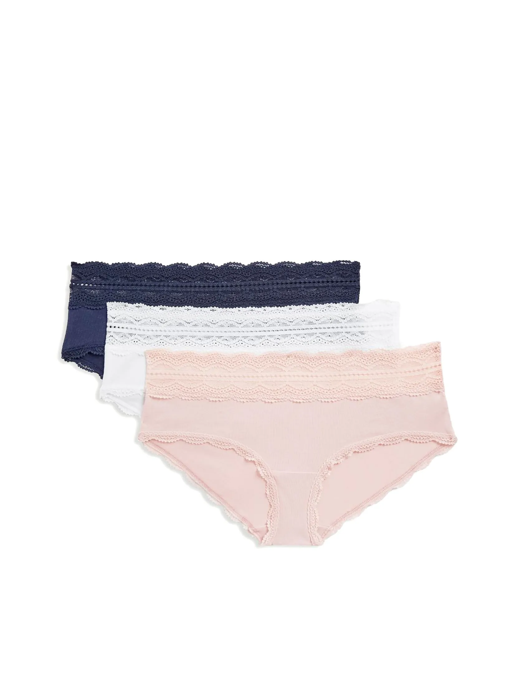 MARKS & SPENCER Women Low Rise Short Cotton Rich Pack 3 Pcs MARKS & SPENCER Women Low Rise Short Cotton Rich Pack 3 Pcs