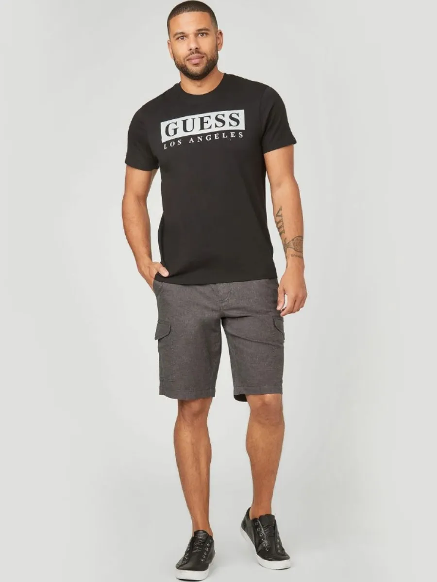 GUESS MEN Greg Logo T-Shirt Black GUESS MEN Greg Logo T-Shirt Black