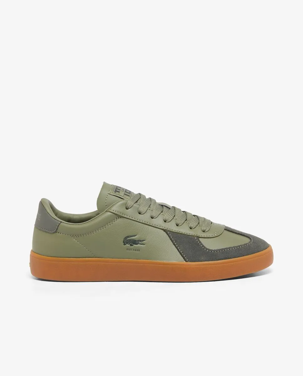LACOSTE Men’s Baseshot Pro Leather Sneakers Green LACOSTE Men’s Baseshot Pro Leather Sneakers Green