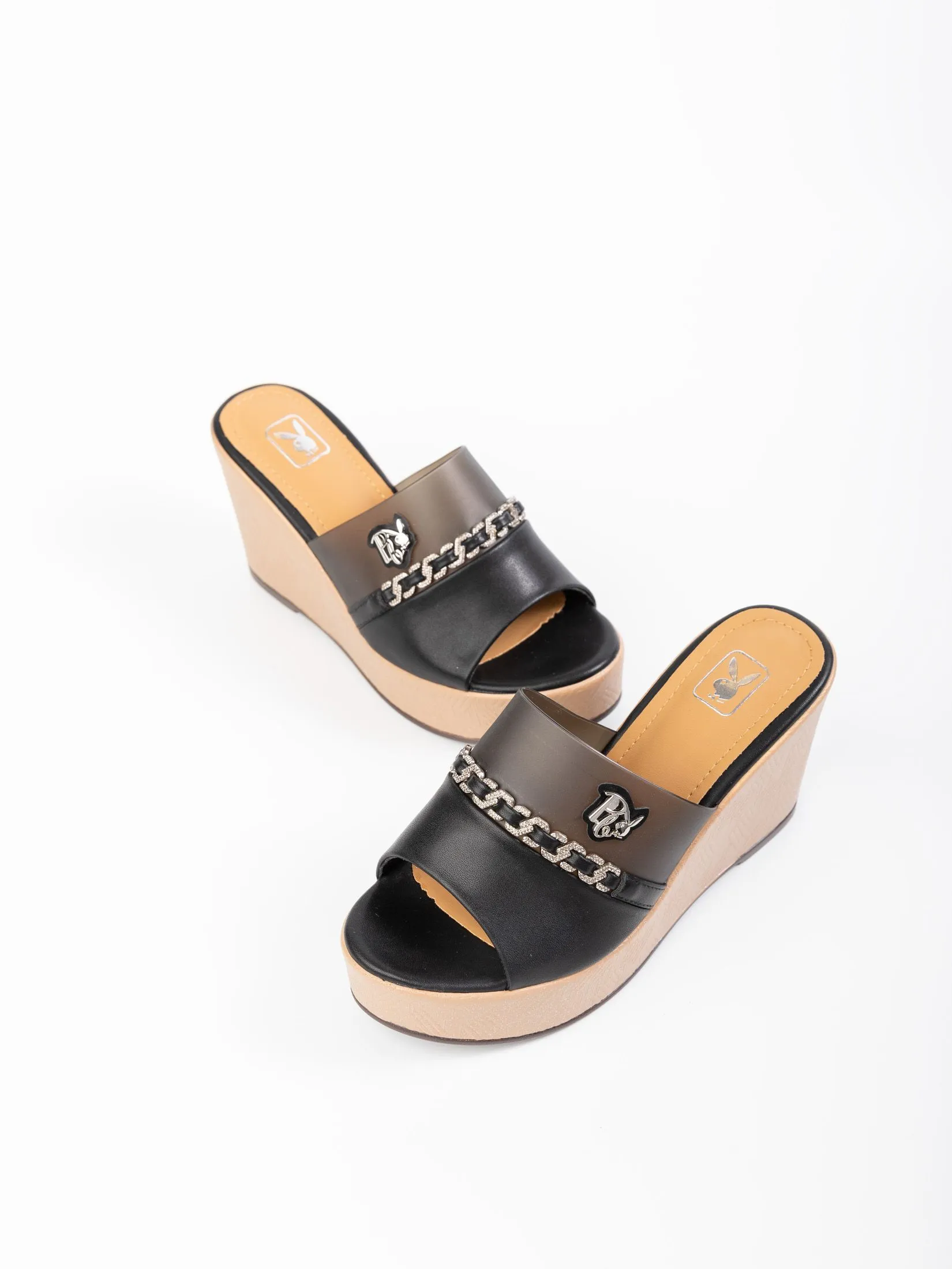 PLAYBOY Women Wedge heels  ST-H244C1193   Mocha Black(BK) PLAYBOY Women Wedge heels  ST-H244C1193   Mocha Black(BK)