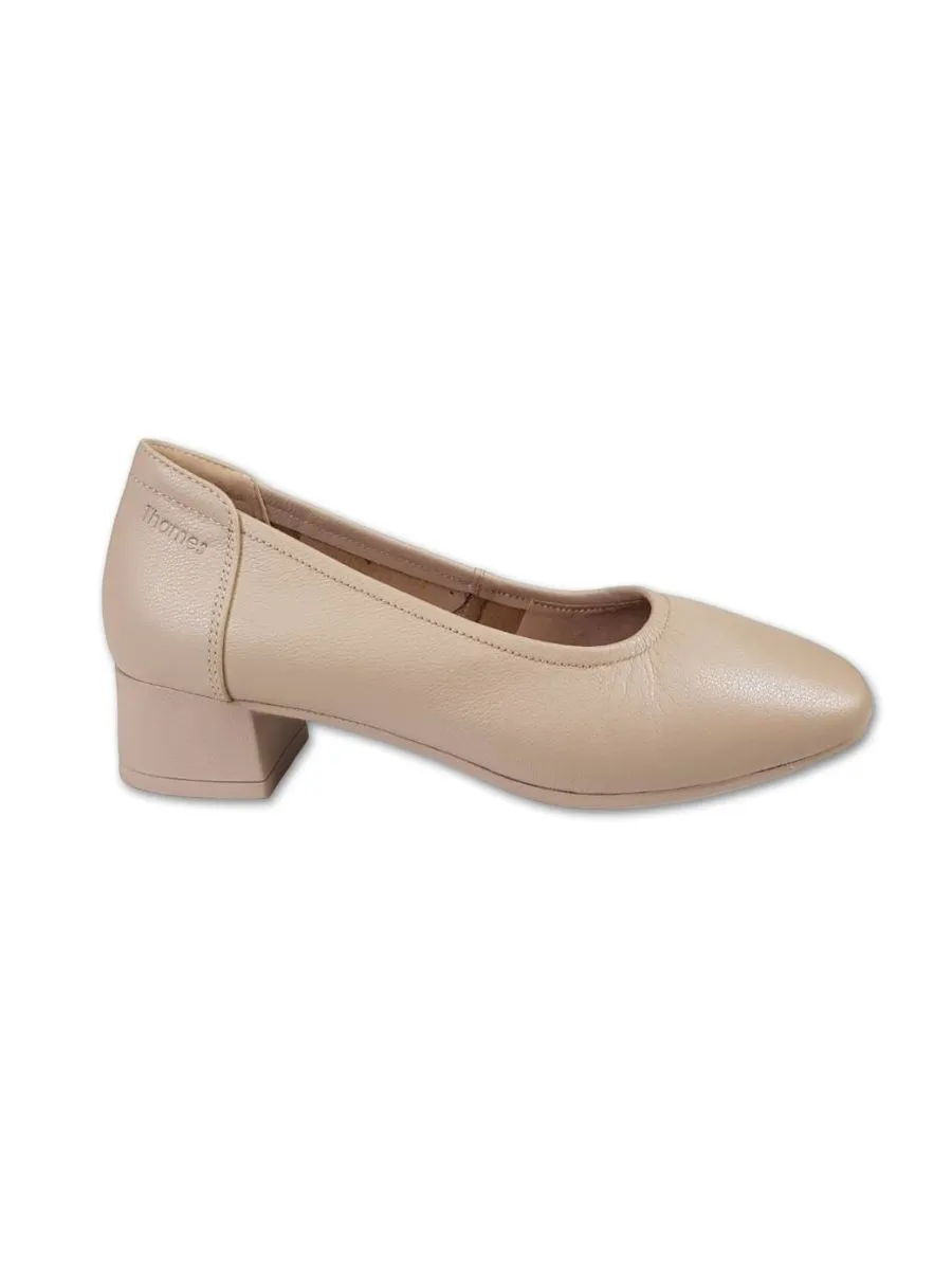 THAMES Women Shoes Casual Mid Heels Pink THAMES Women Shoes Casual Mid Heels Pink