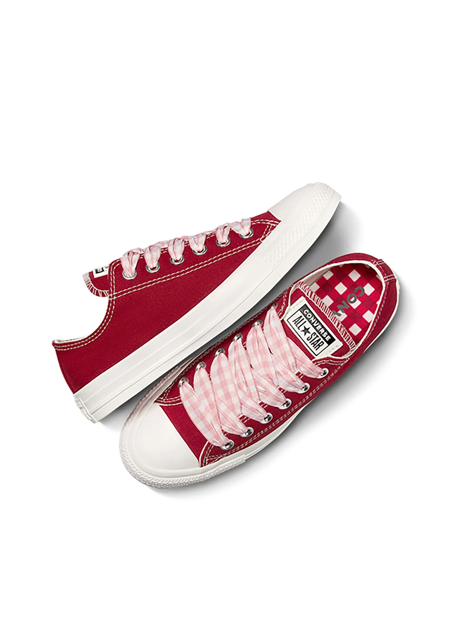 CONVERSE Women Sneakers Ctas Spring Refresh: Gingham Ox Red Days Ahead/White/Horizon Pink CONVERSE Women Sneakers Ctas Spring Refresh: Gingham Ox Red Days Ahead/White/Horizon Pink