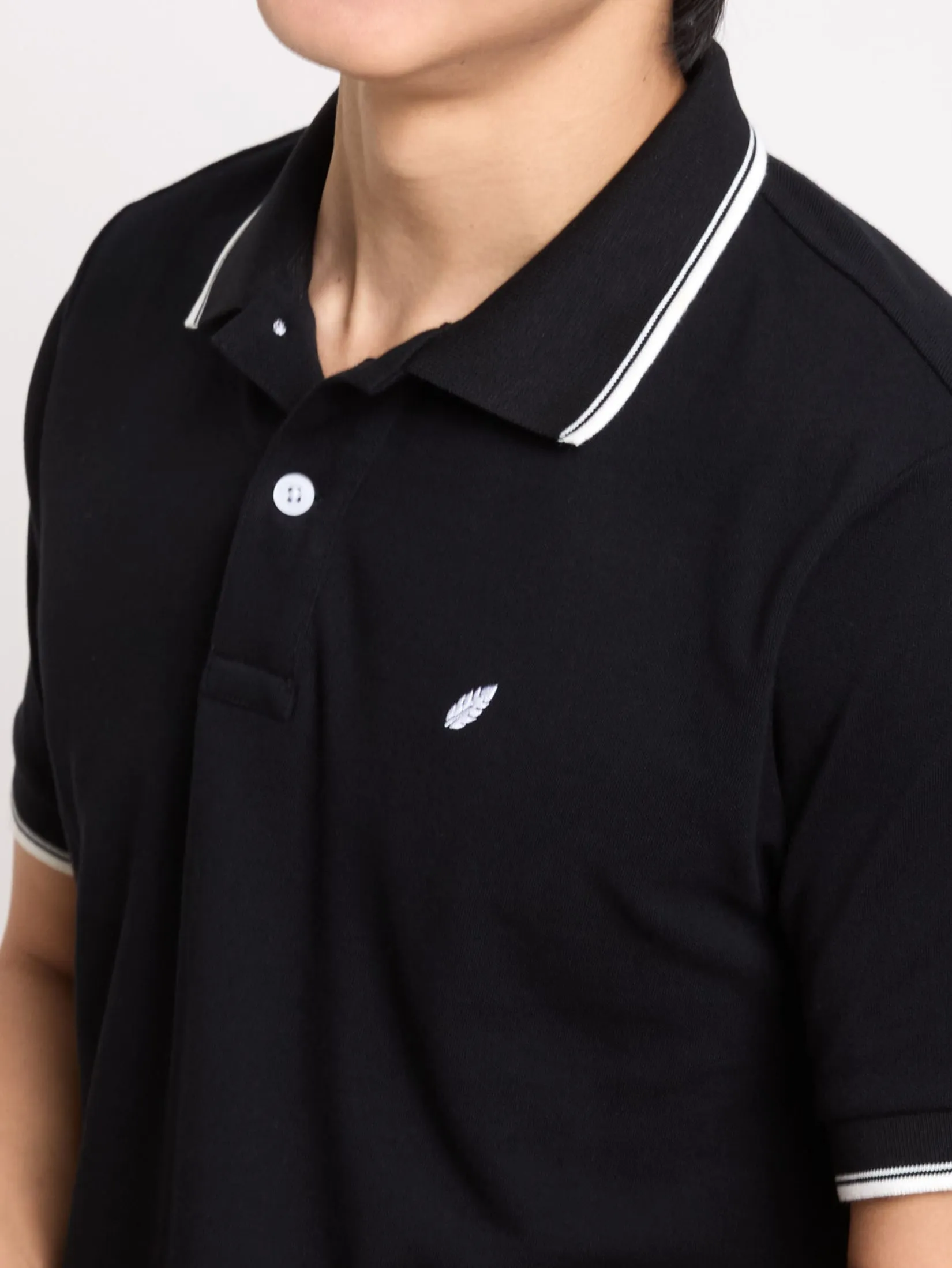 PACIFIC UNION Men Polo Shirt with Tipped Collar Basic Regular fit PACIFIC UNION Men Polo Shirt with Tipped Collar Basic Regular fit