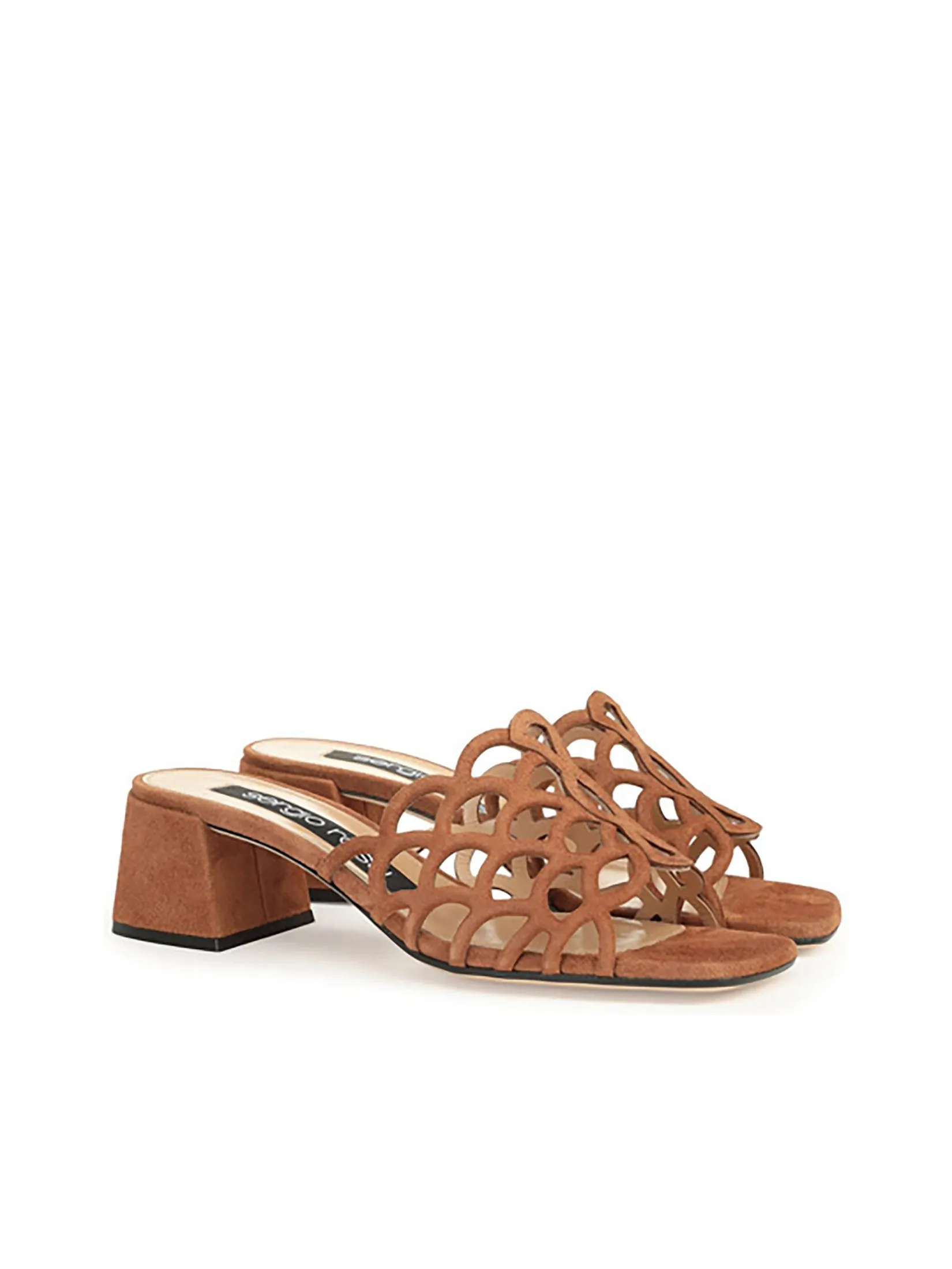 SERGIO ROSSI Women Heeled Sandals SR Mermaid Light Brown SERGIO ROSSI Women Heeled Sandals SR Mermaid Light Brown
