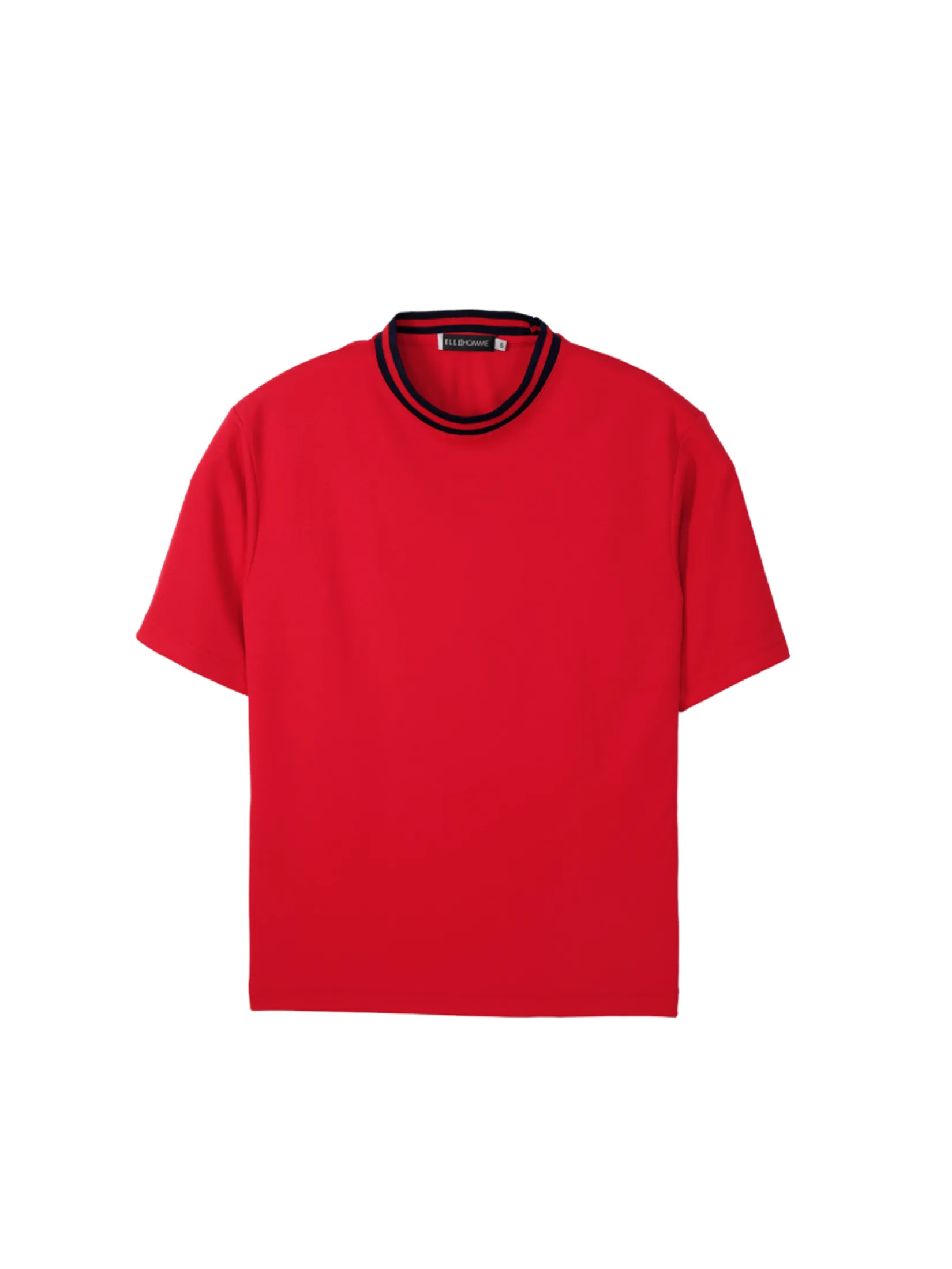 ELLE HOMME Men's T-shirt short sleeves round neck W8K913 - Red ELLE HOMME Men's T-shirt short sleeves round neck W8K913 - Red