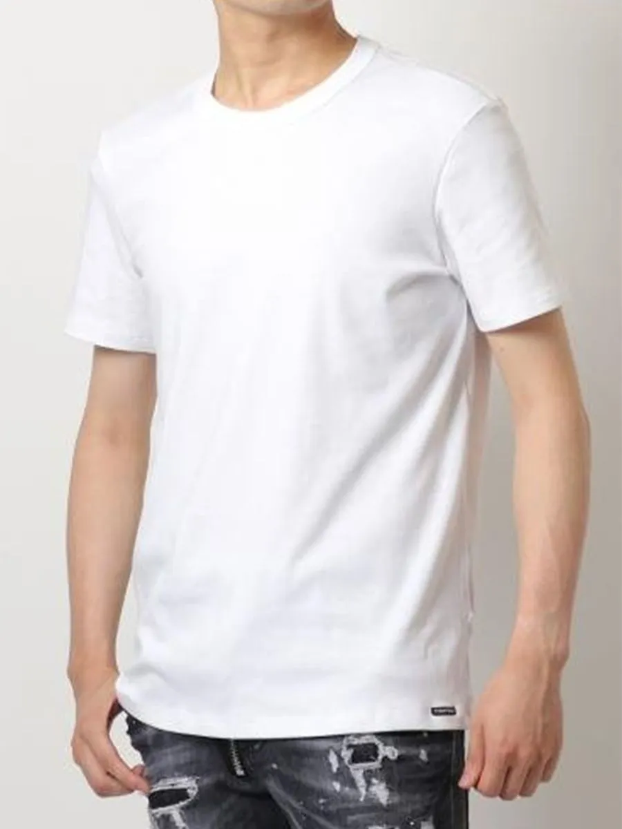 TOM FORD UNDERWEAR Men T-Shirt Cotton Crewneck White TOM FORD UNDERWEAR Men T-Shirt Cotton Crewneck White