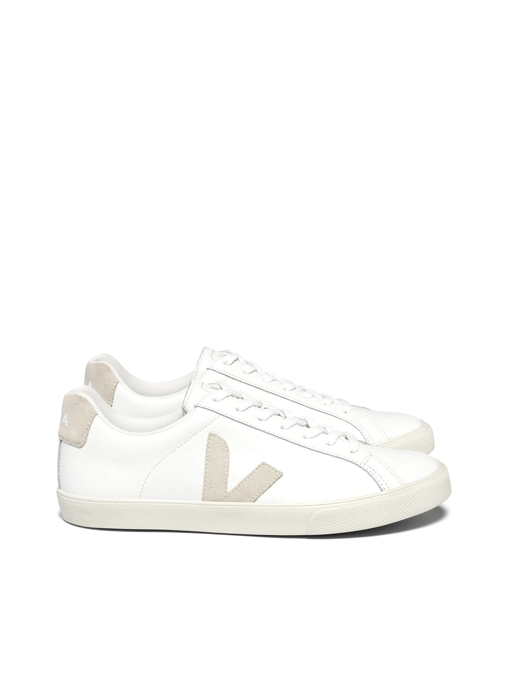 VEJA Women Sneakers Esplar Logo Leather Extra-White Sable VEJA Women Sneakers Esplar Logo Leather Extra-White Sable