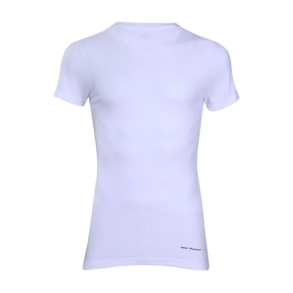 HUSH PUPPIES INNERWEAR Tee Hush Classic HU H5MS001 White HUSH PUPPIES INNERWEAR Tee Hush Classic HU H5MS001 White