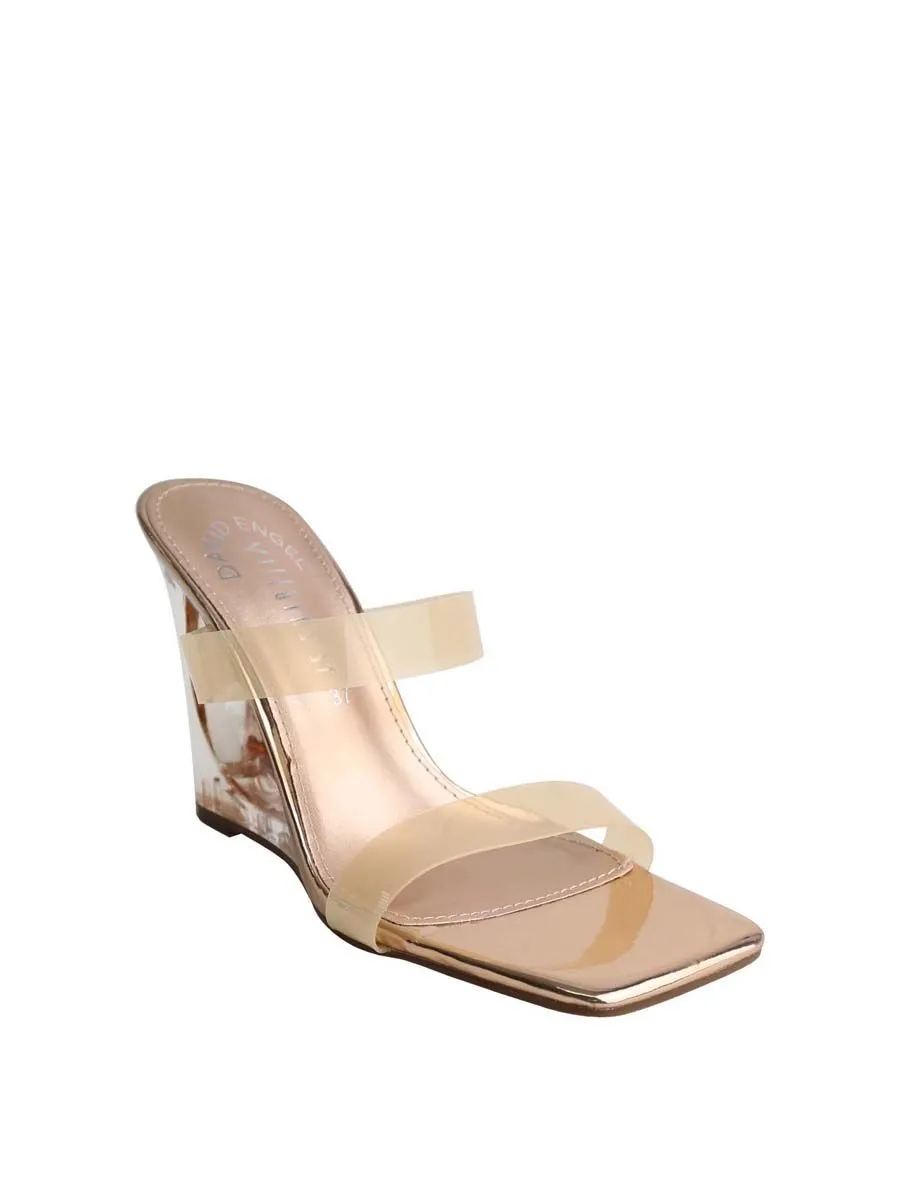 VILLAINS SF FRANCOISE Women's Heeled Sandals ROSE GOLD PATENT VILLAINS SF FRANCOISE Women's Heeled Sandals ROSE GOLD PATENT