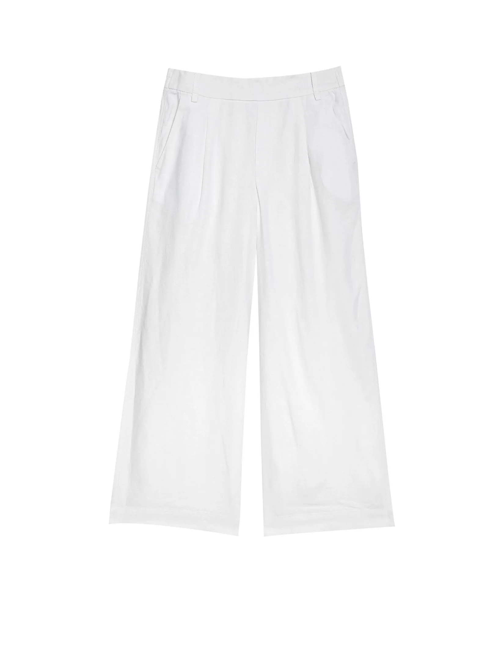 MARKS & SPENCER Women Cropped Trousers Wide Leg Linen Rich MARKS & SPENCER Women Cropped Trousers Wide Leg Linen Rich