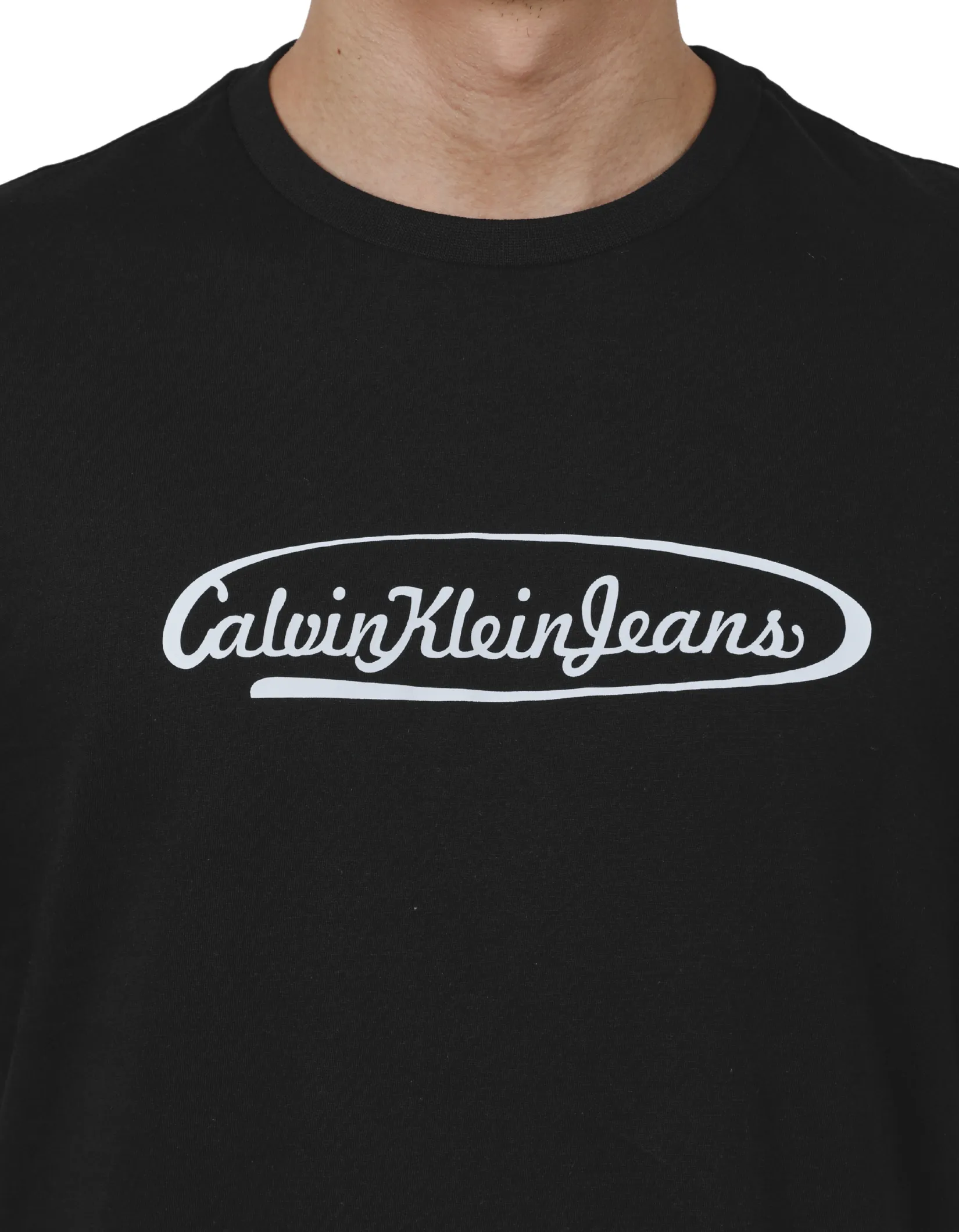 CALVIN KLEIN Men's CKJ Lasso Graphic Crewneck T-Shirt Black CALVIN KLEIN Men's CKJ Lasso Graphic Crewneck T-Shirt Black