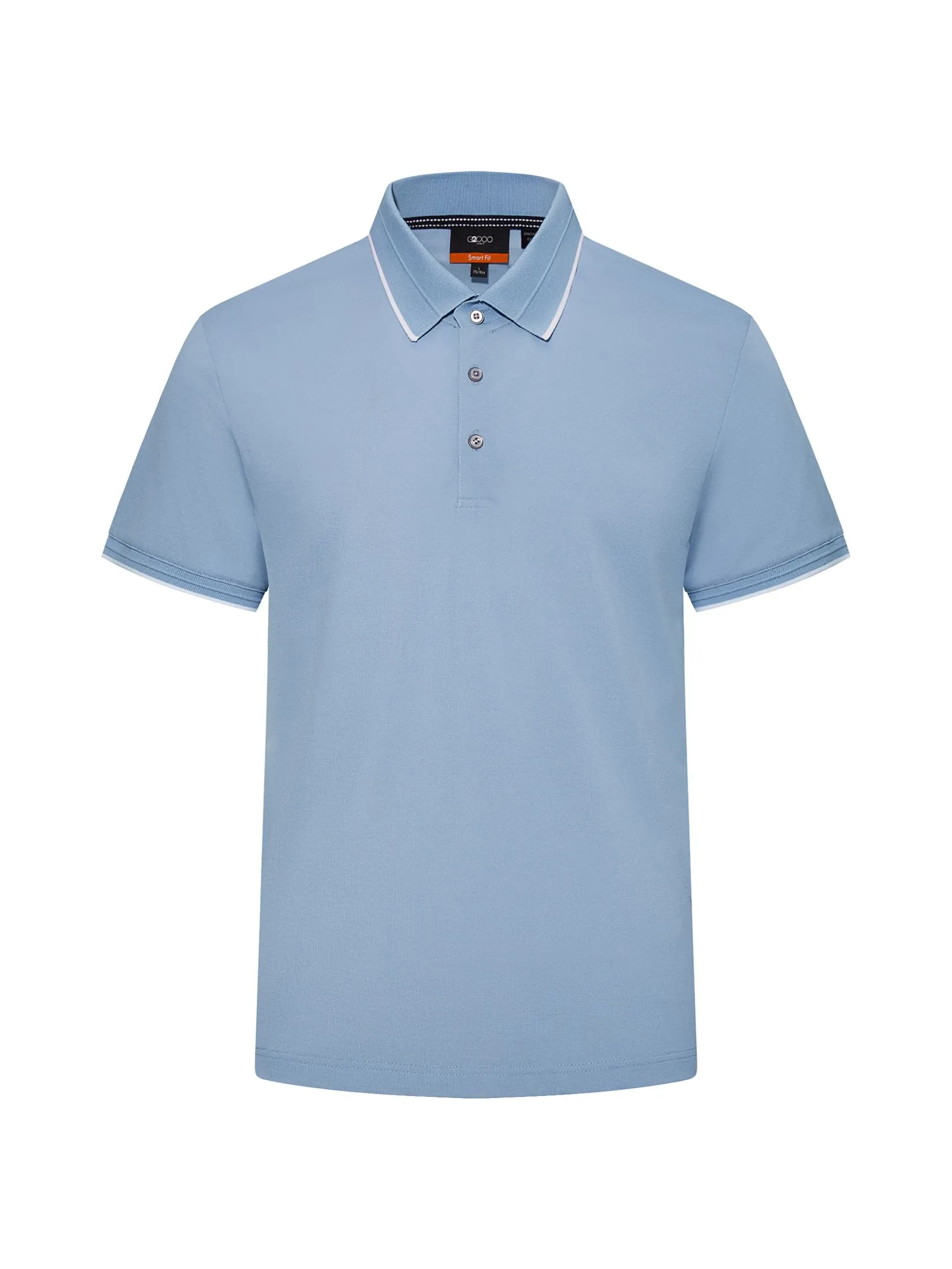 G2000 Men Clothing Super Light Mercerized Cotton  Pique Polo  Smart Fit - Blue G2000 Men Clothing Super Light Mercerized Cotton  Pique Polo  Smart Fit - Blue