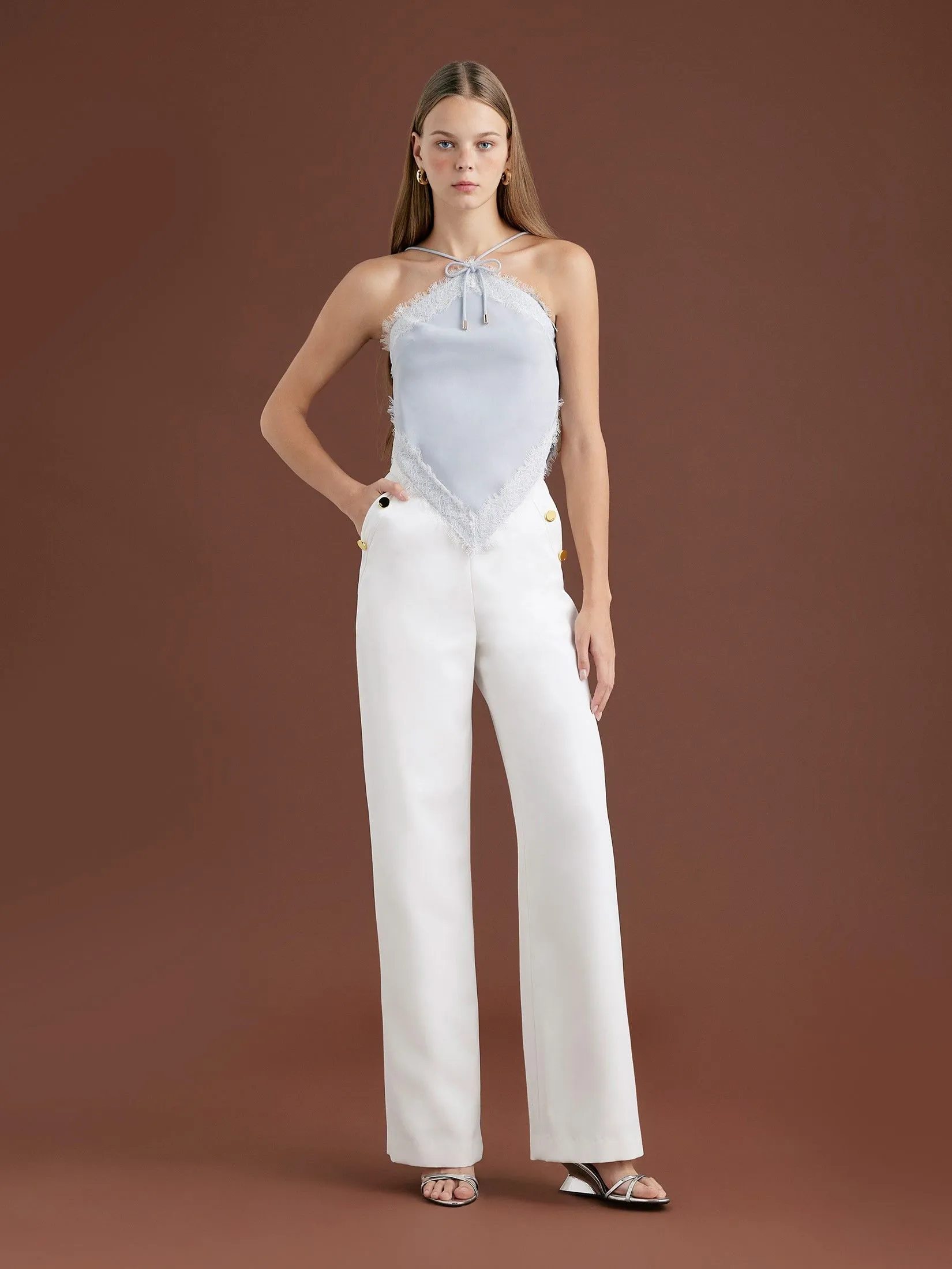 ASV (AW24)Celia Signature Women Pants White ASV (AW24)Celia Signature Women Pants White