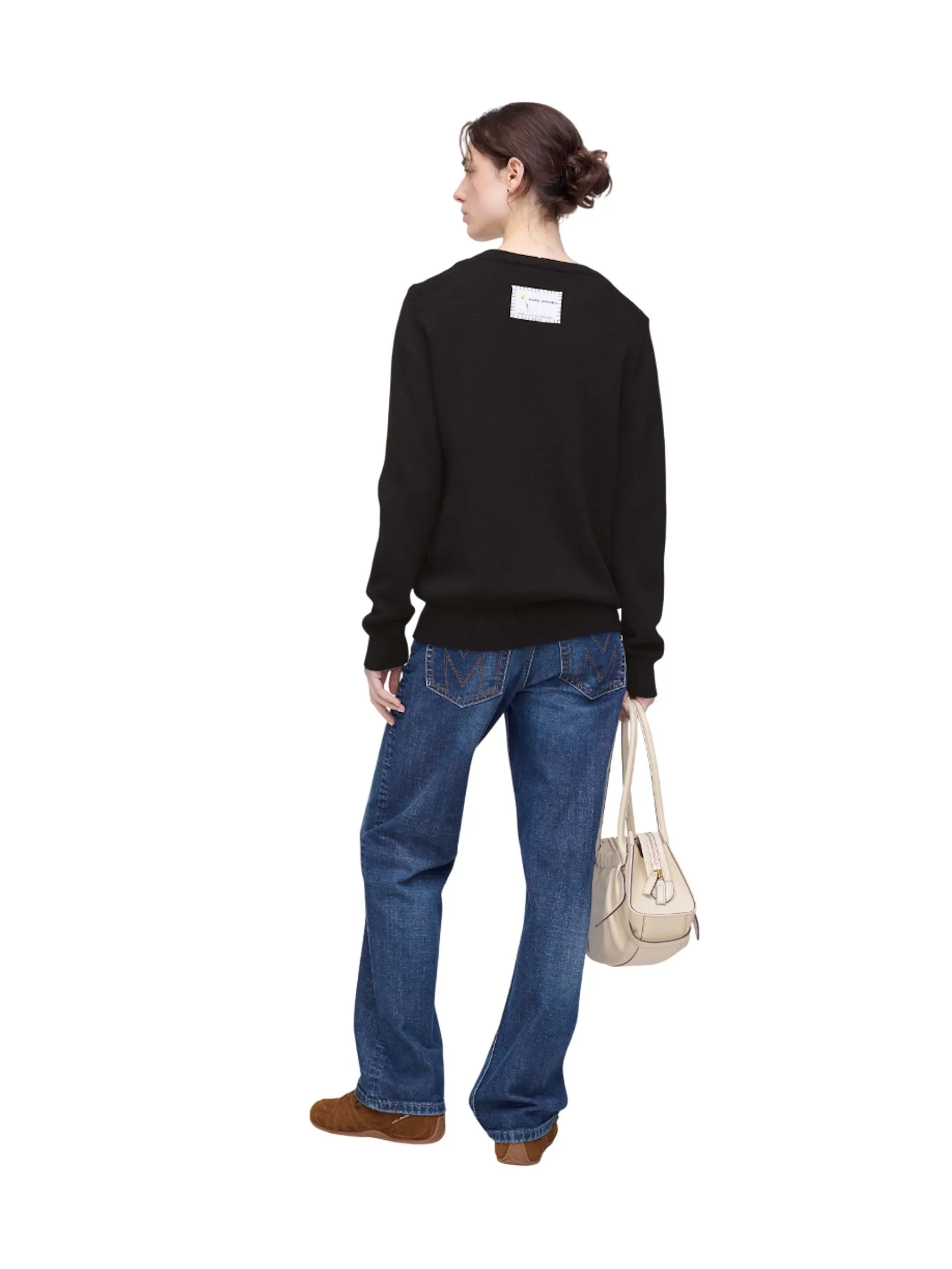 MARC JACOBS THE MARC IS JOY JACQUARD CREWNECK BLACK MARC JACOBS THE MARC IS JOY JACQUARD CREWNECK BLACK