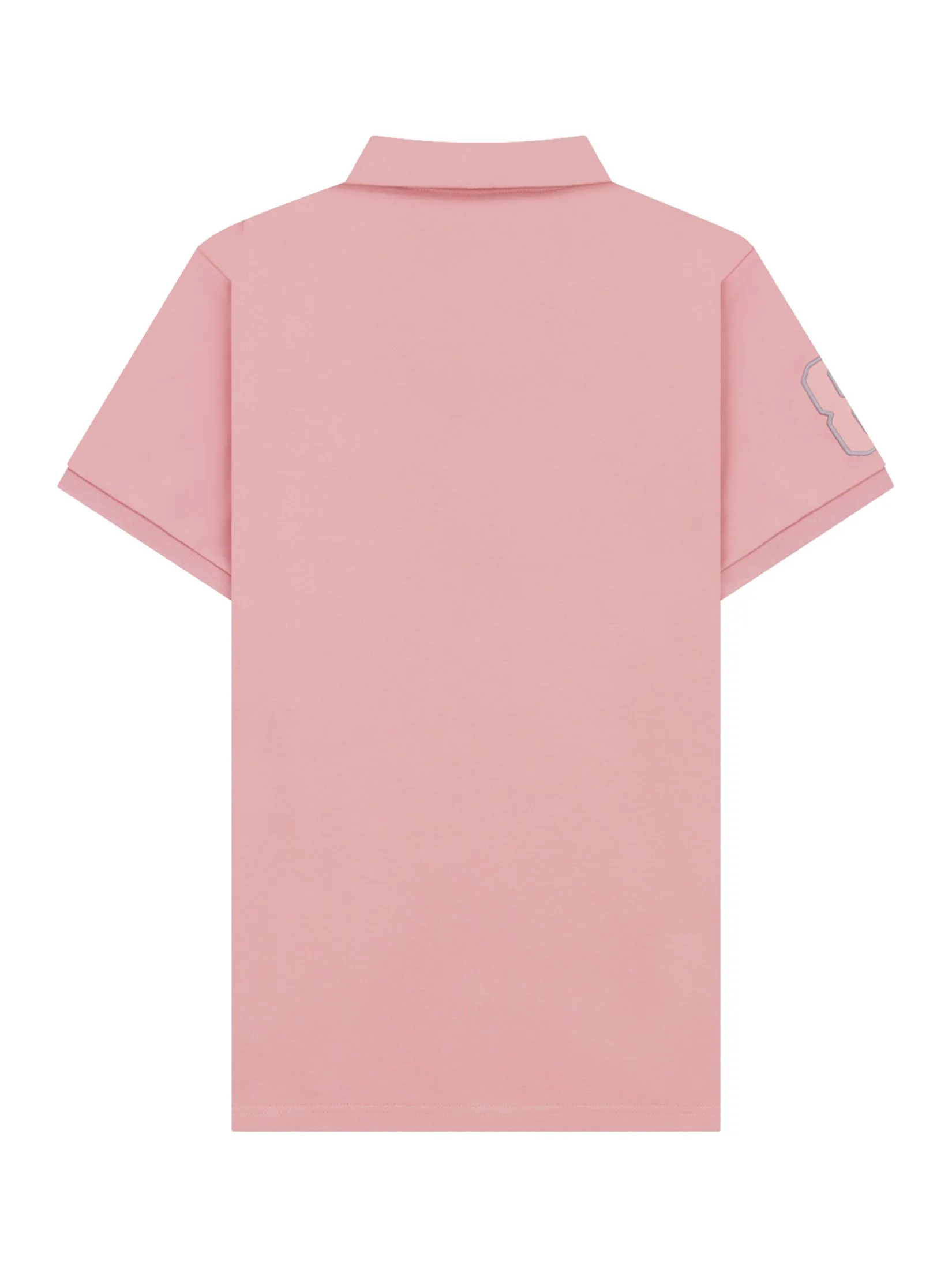 GIORDANO Men's Lycra Pique Embroidery Polo (3D Lion) Rose tan GIORDANO Men's Lycra Pique Embroidery Polo (3D Lion) Rose tan