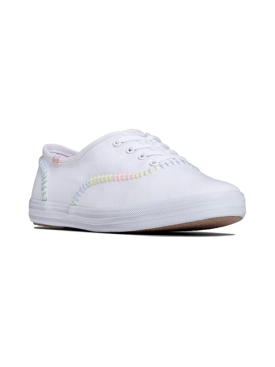 KEDS Women Champion Canvas Whipstitch White/Multi KEDS Women Champion Canvas Whipstitch White/Multi