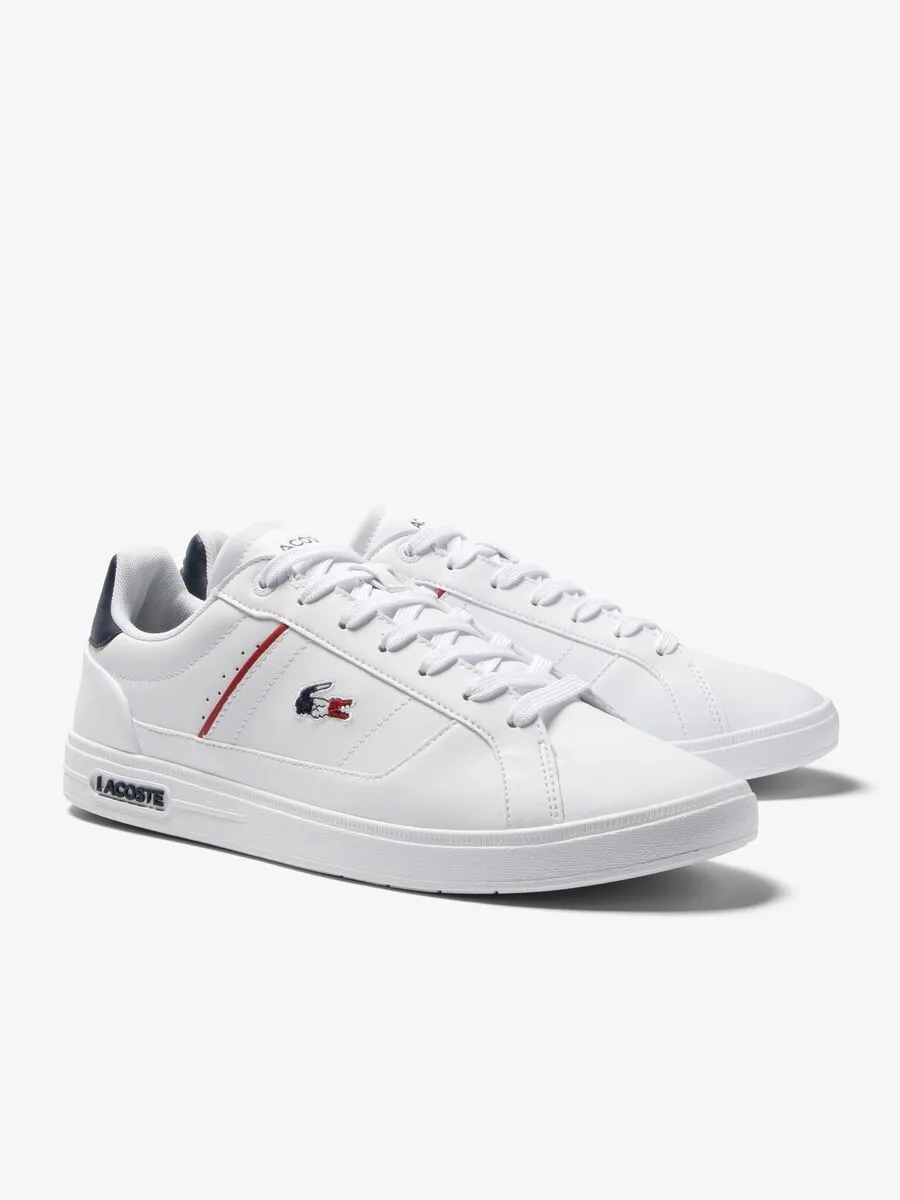 LACOSTE White Men’s Lacoste Europa Pro Leather Heel Pop Trainers LACOSTE White Men’s Lacoste Europa Pro Leather Heel Pop Trainers