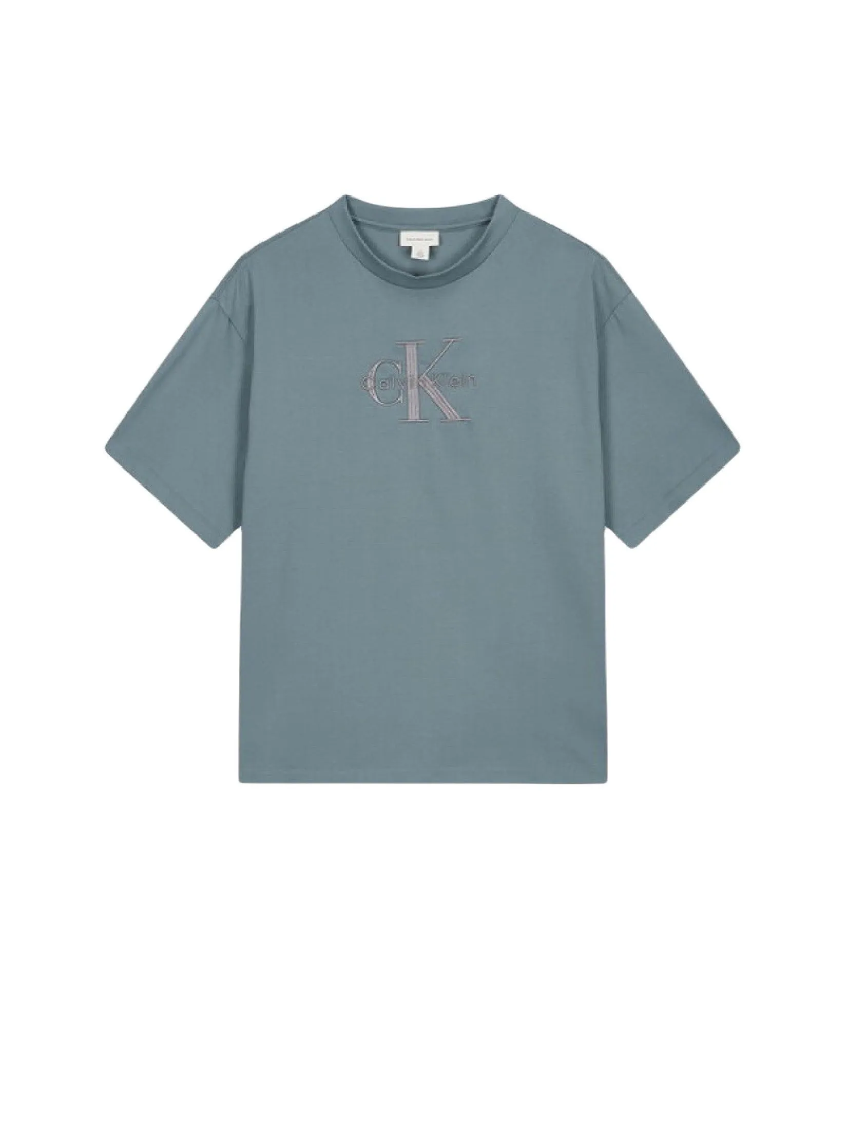 CALVIN KLEIN Men's Relaxed Fit Hero Monogram Logo Short Sleeve T-Shirt Dark Grey CALVIN KLEIN Men's Relaxed Fit Hero Monogram Logo Short Sleeve T-Shirt Dark Grey