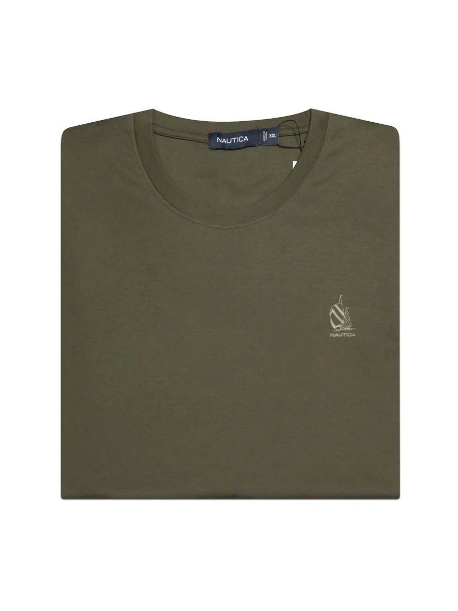 NAUTICA Men T-shirts Dull Green NAUTICA Men T-shirts Dull Green