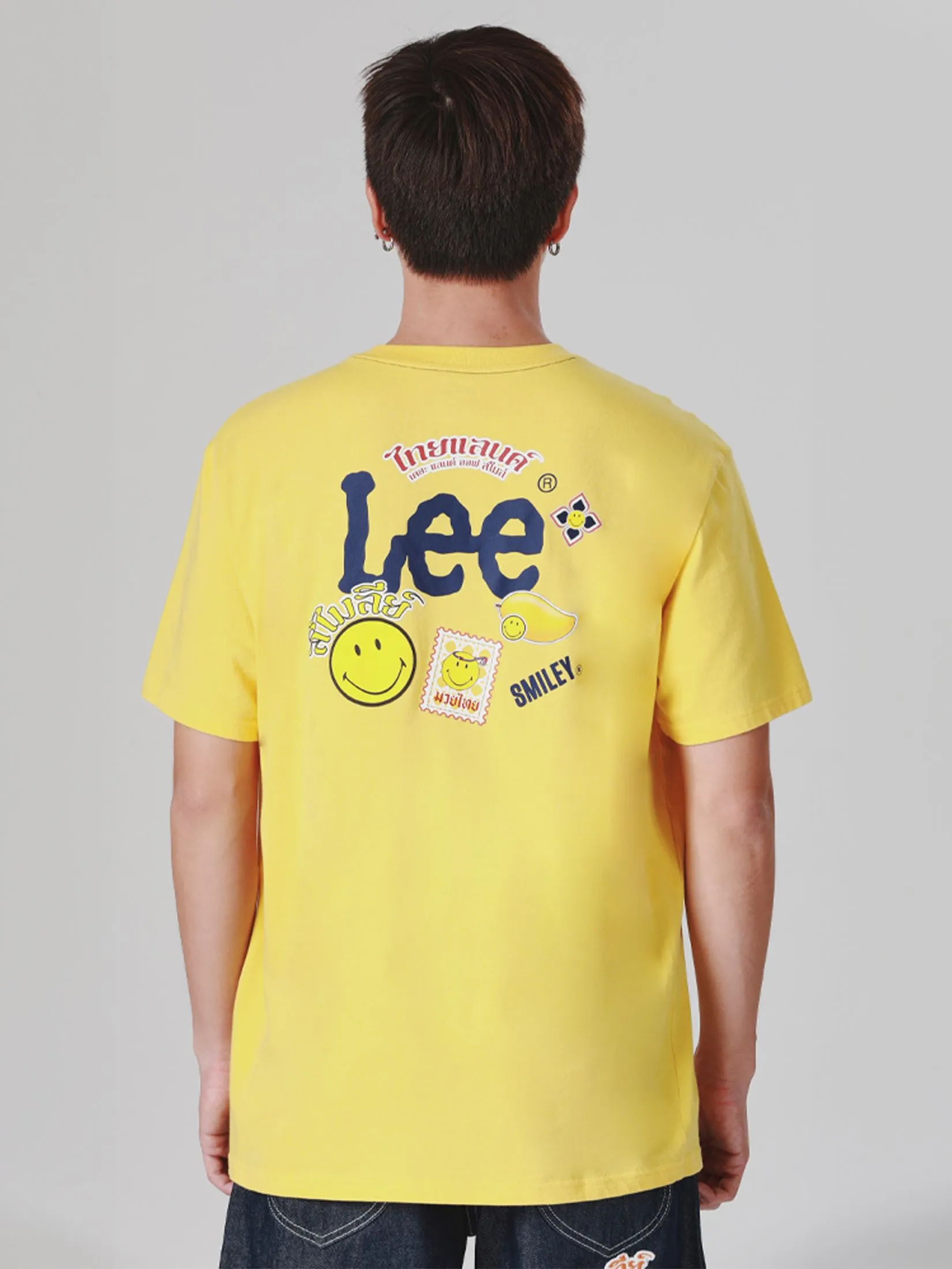 LEE Men's Tee Short Sleeve Lee Smiley Collection Comfort Fit Yellow LEE Men's Tee Short Sleeve Lee Smiley Collection Comfort Fit Yellow