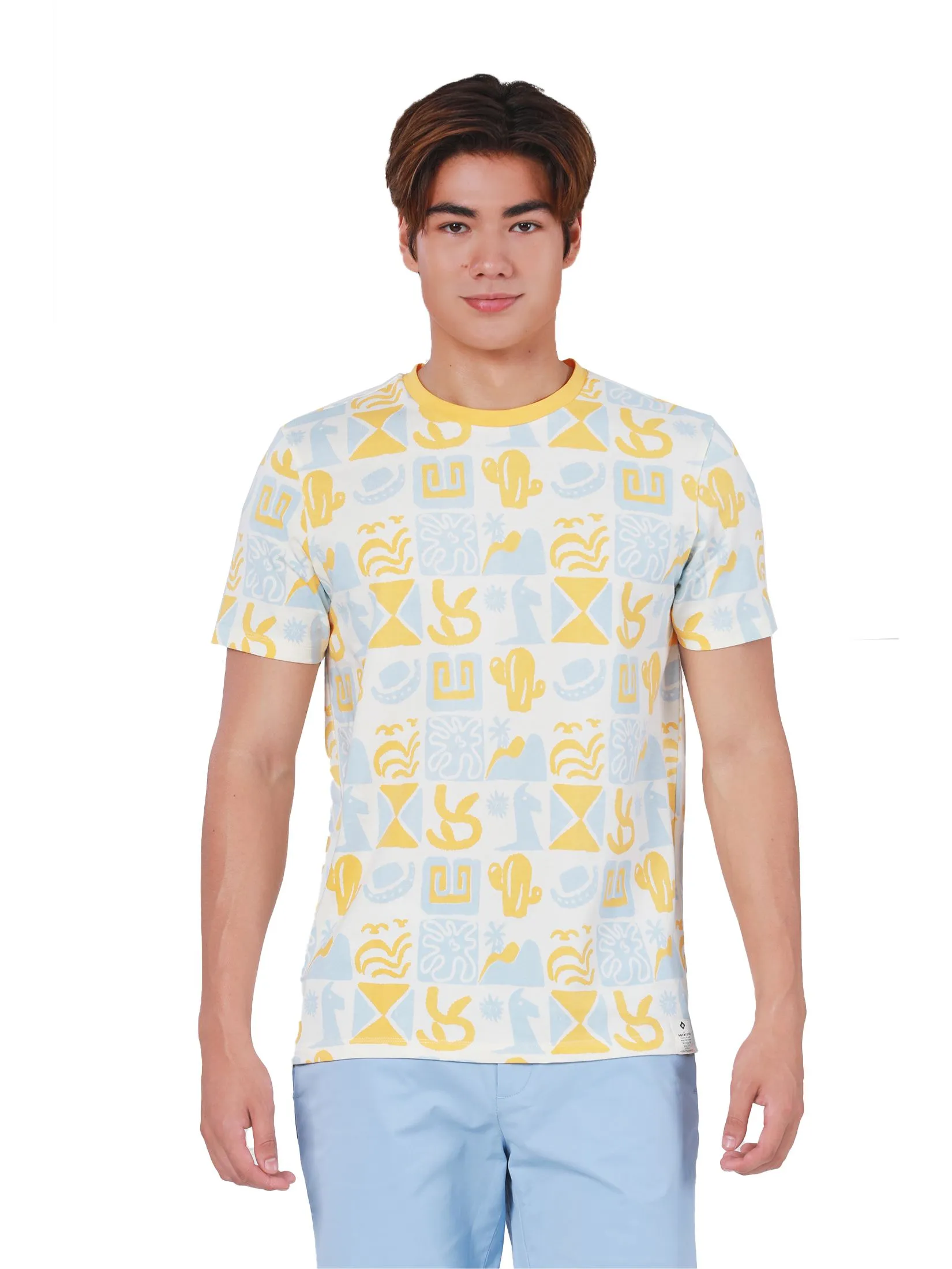 JOHN HENRY Men's T-Shirts (Slim Fit) REJUVENATE VACATION Yellow JOHN HENRY Men's T-Shirts (Slim Fit) REJUVENATE VACATION Yellow