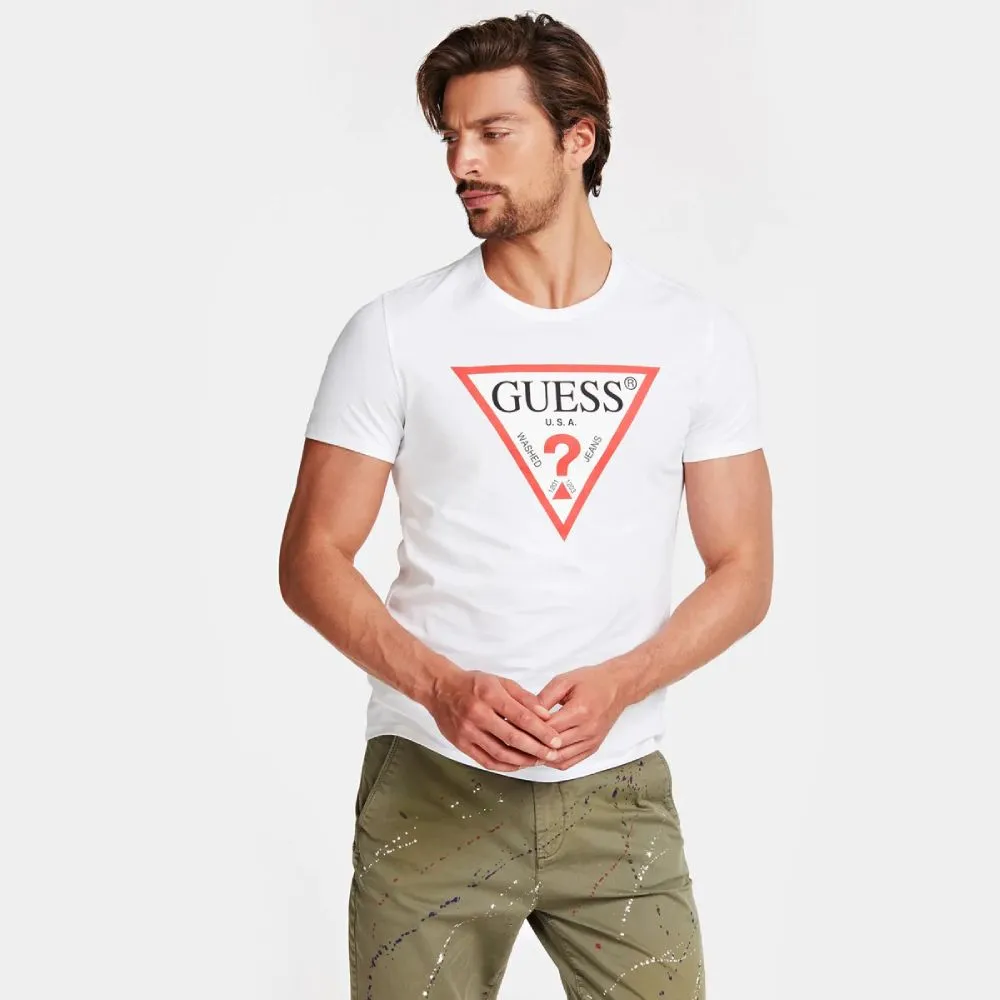 GUESS Men T-shirt M2GI68KBA60 White GUESS Men T-shirt M2GI68KBA60 White