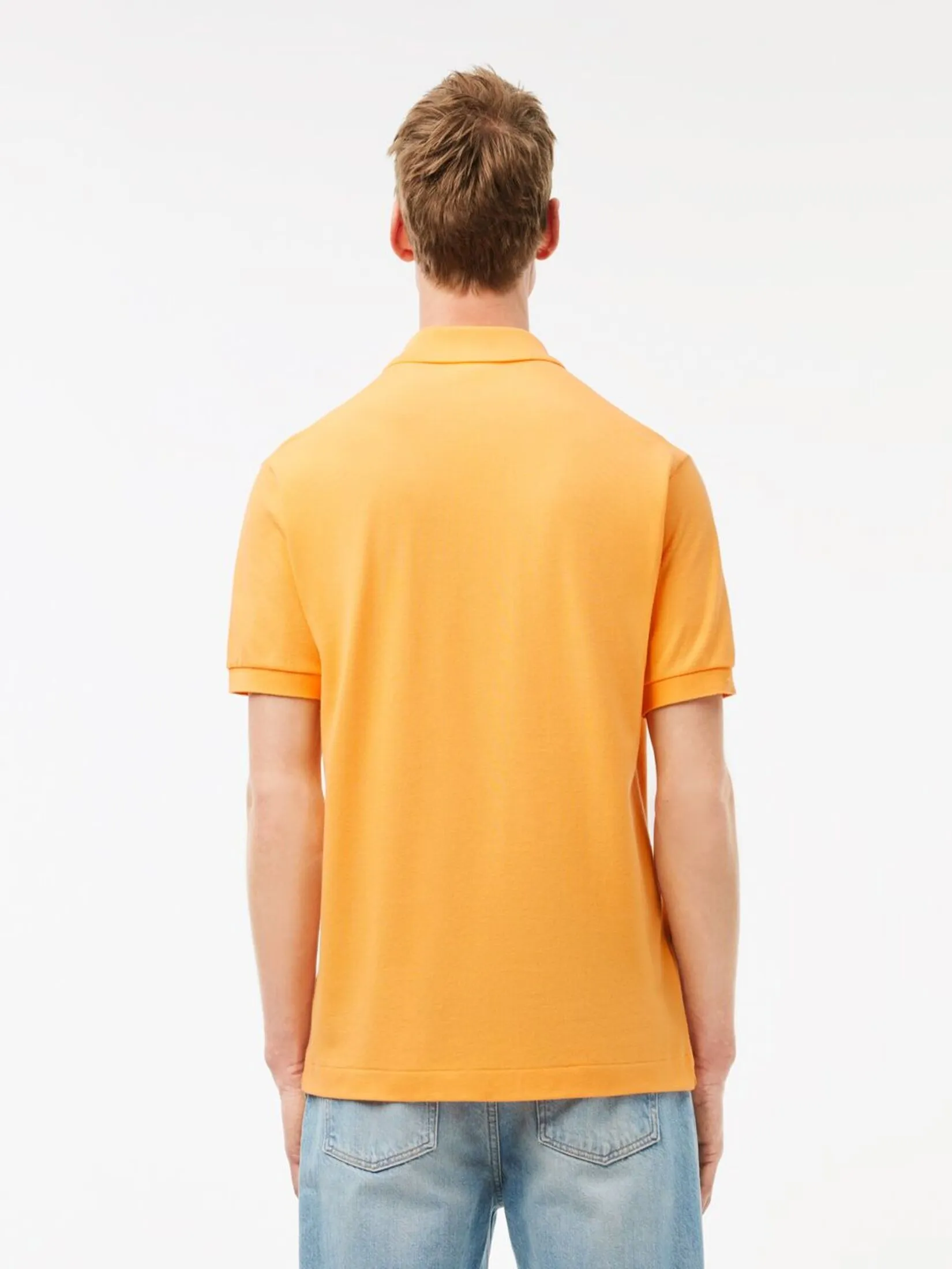 LACOSTE Classic Fit L.12.12 Original Piqu  Polo Shirt Orange LACOSTE Classic Fit L.12.12 Original Piqu  Polo Shirt Orange