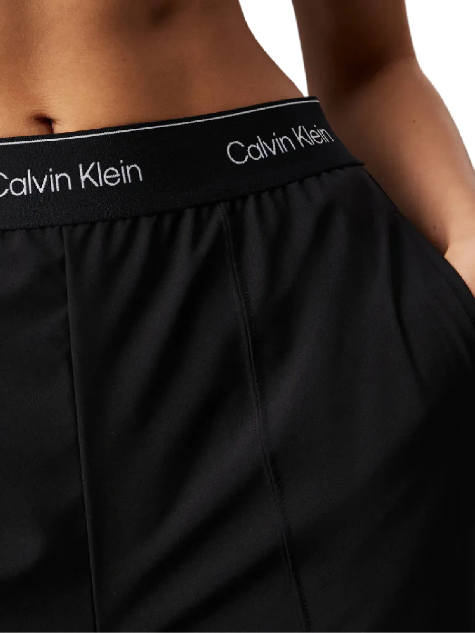 CALVIN KLEIN Women s Wide Leg Track Pant Black CALVIN KLEIN Women s Wide Leg Track Pant Black