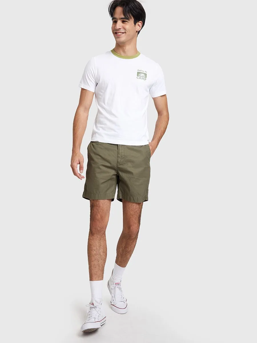 DEFRY 01 Men T-Shirt Short Sleeves Round Neck Printed White DEFRY 01 Men T-Shirt Short Sleeves Round Neck Printed White