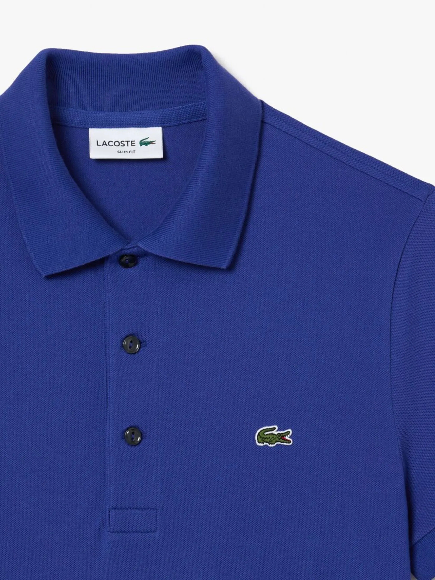 LACOSTE Slim Fit Stretch Mini Piqu  Polo Shirt Purple LACOSTE Slim Fit Stretch Mini Piqu  Polo Shirt Purple