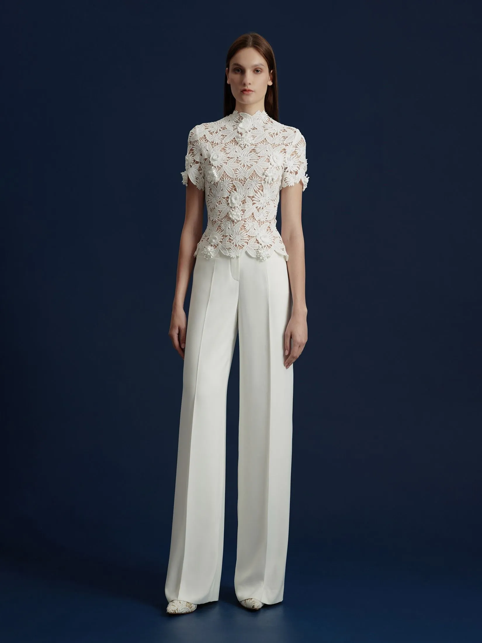 ASAVA ( AW24 )Mardea Women High-waisted Pants White ASAVA ( AW24 )Mardea Women High-waisted Pants White