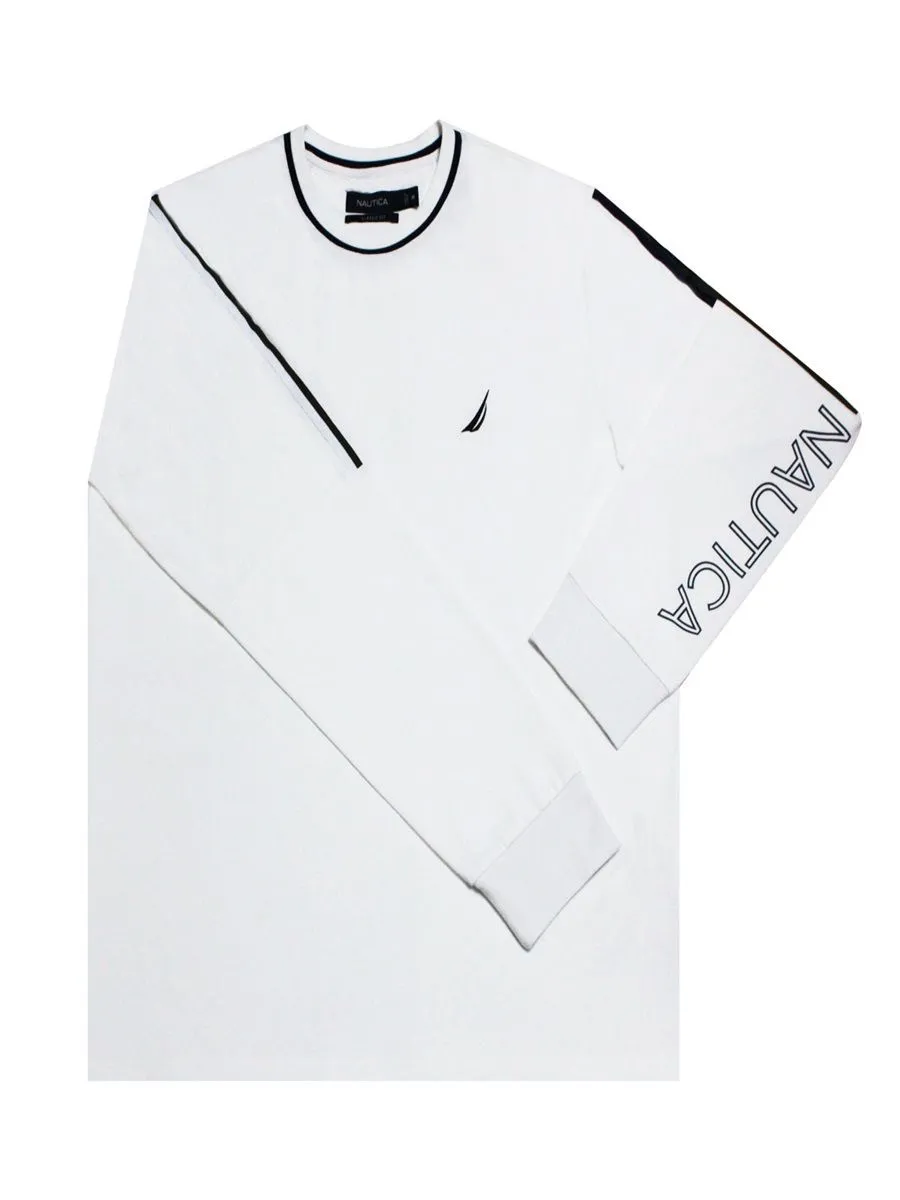 NAUTICA Men Long sleeve t-shirt  white NAUTICA Men Long sleeve t-shirt  white