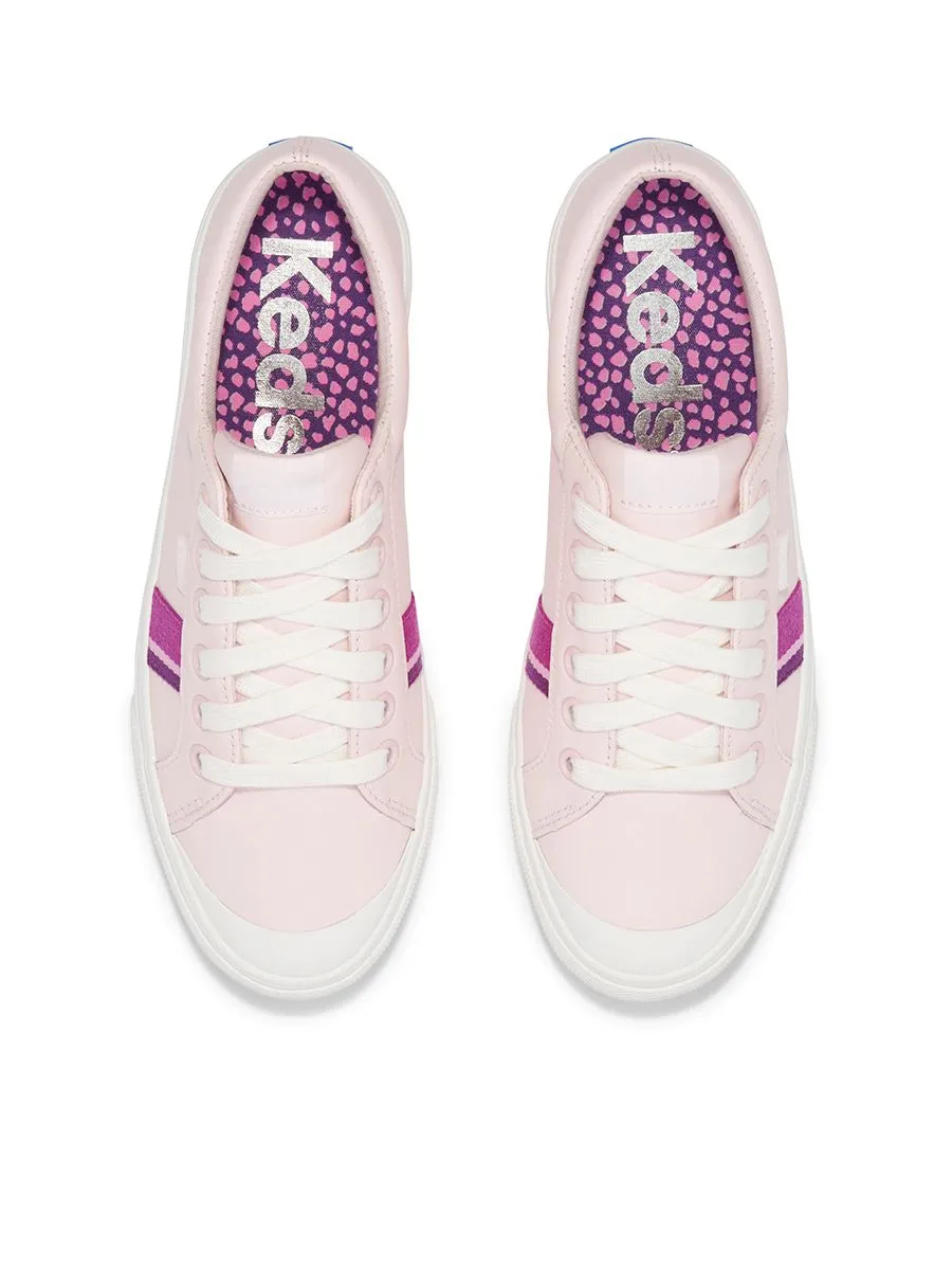 KEDS Women Jump Kick Leather Toe Cap Pink KEDS Women Jump Kick Leather Toe Cap Pink
