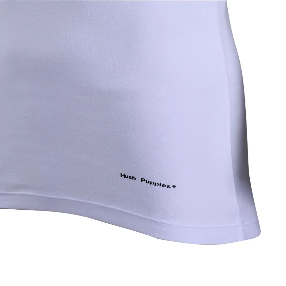 HUSH PUPPIES INNERWEAR Tee Hush Classic HU H5MS001 White HUSH PUPPIES INNERWEAR Tee Hush Classic HU H5MS001 White