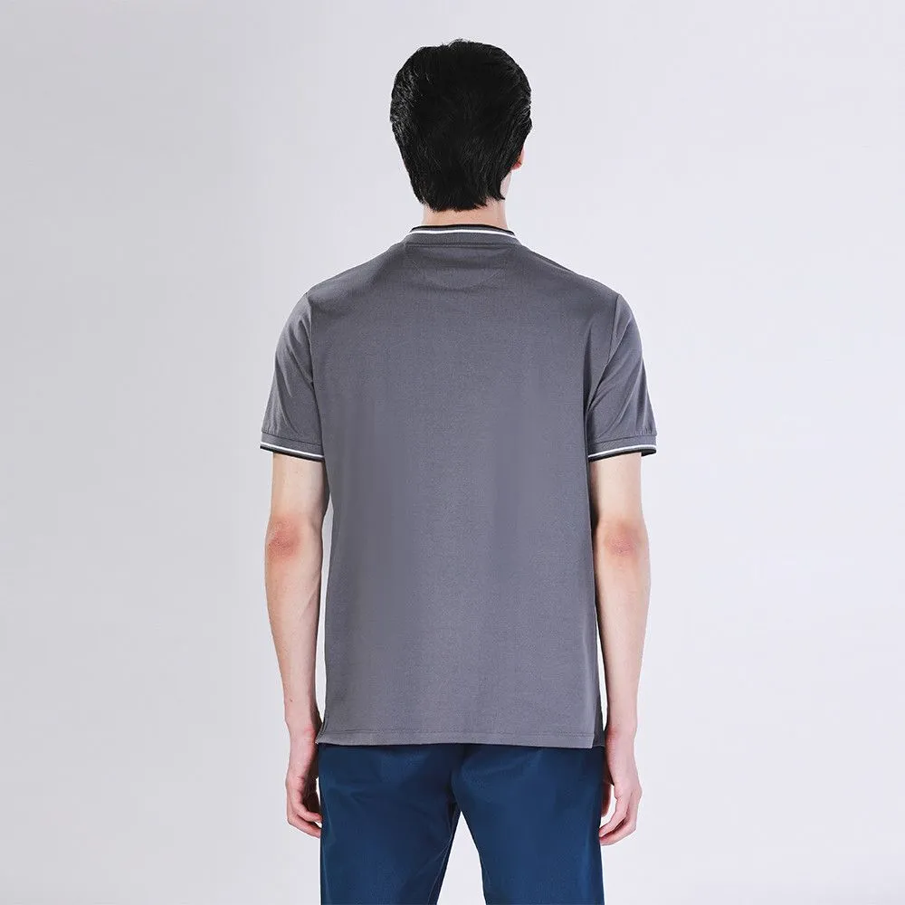 JOHN HENRY Men's Polo (Slim Fit) ESSENTIALS Dark Grey JOHN HENRY Men's Polo (Slim Fit) ESSENTIALS Dark Grey