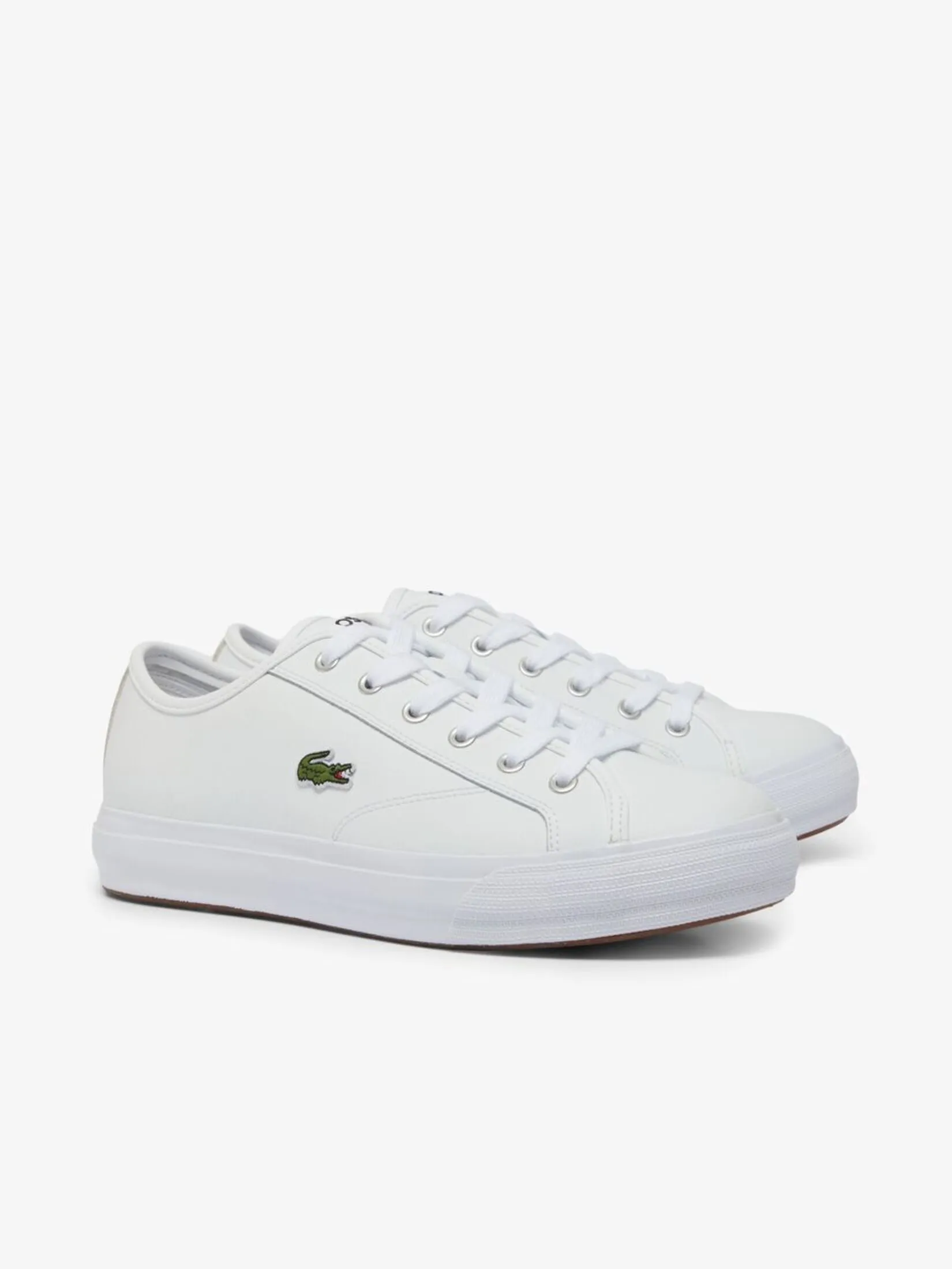 LACOSTE Men’s Backcourt Leather Sneakers White LACOSTE Men’s Backcourt Leather Sneakers White