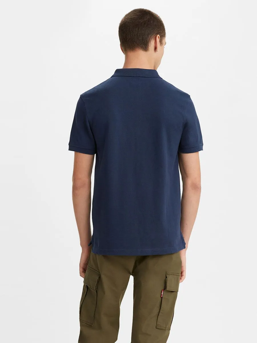 LEVI'S Housemark Polo Shirt With Performance Cool 35883-0005 Dress Blues LEVI'S Housemark Polo Shirt With Performance Cool 35883-0005 Dress Blues