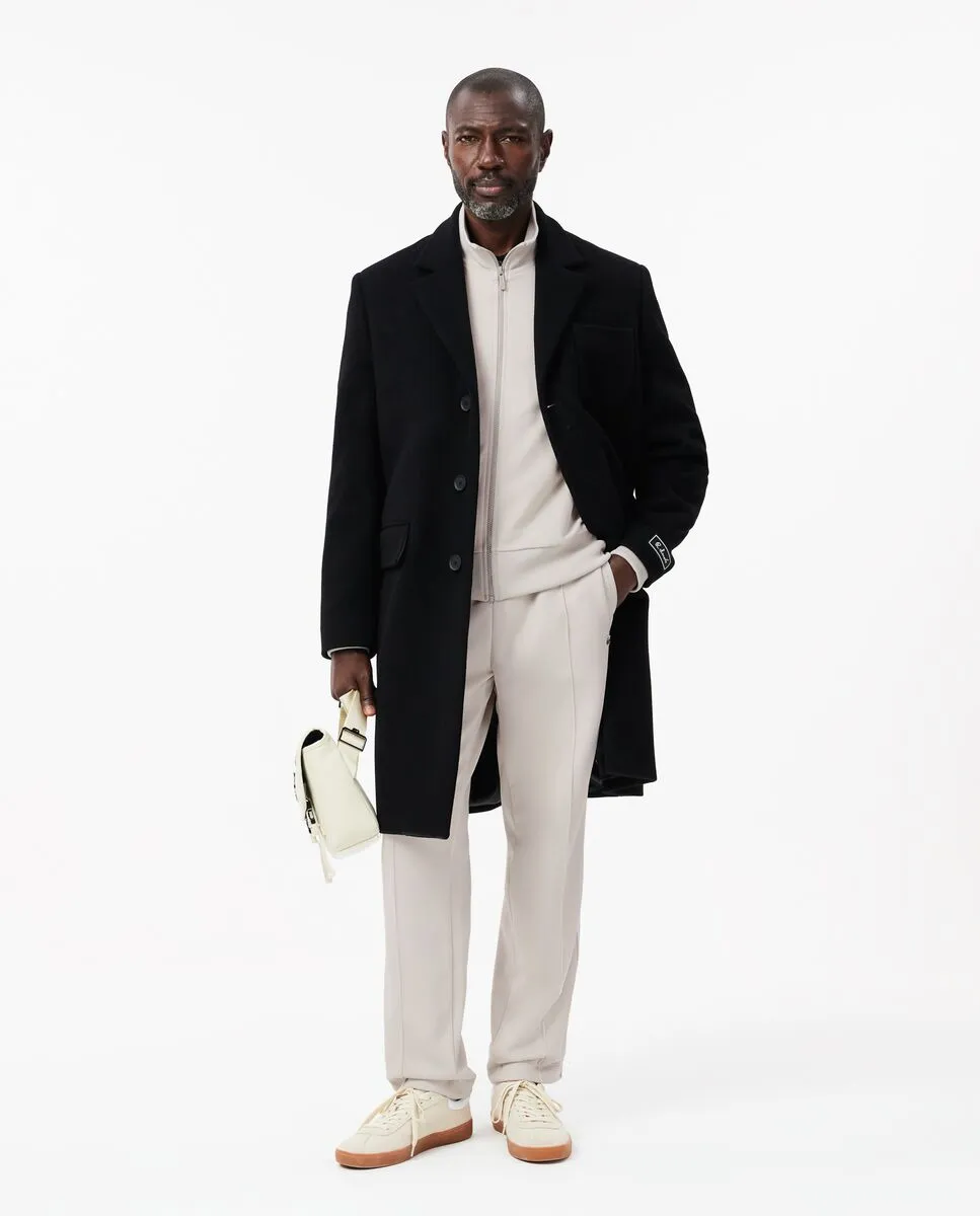 LACOSTE Paris Piqu  Zip Front Track Jacket Grey LACOSTE Paris Piqu  Zip Front Track Jacket Grey