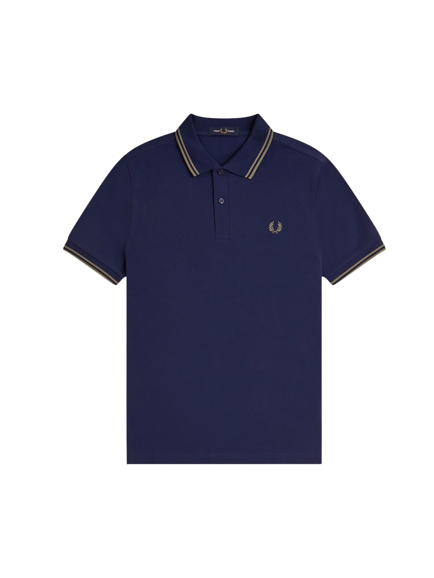 Fred Perry Men TWIN TIPPED FRED PERRY SHIRT Olive Fred Perry Men TWIN TIPPED FRED PERRY SHIRT Olive