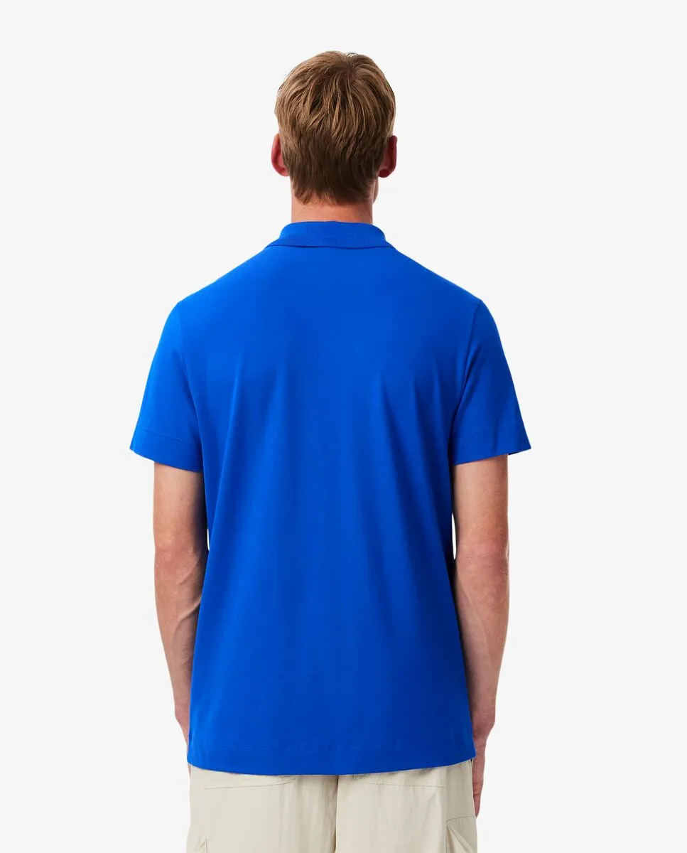 LACOSTE Regular Fit Lacoste Movement Polo Shirt Blue LACOSTE Regular Fit Lacoste Movement Polo Shirt Blue
