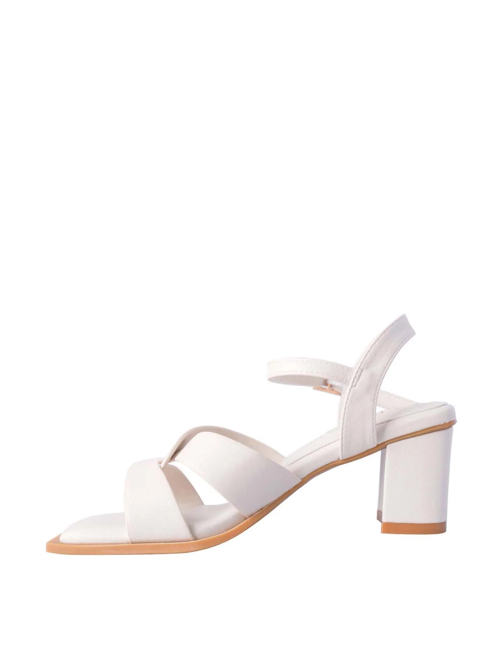VILLAINS SF SCABIOSA Women's Comfort Heeled Sandals WHITE VILLAINS SF SCABIOSA Women's Comfort Heeled Sandals WHITE